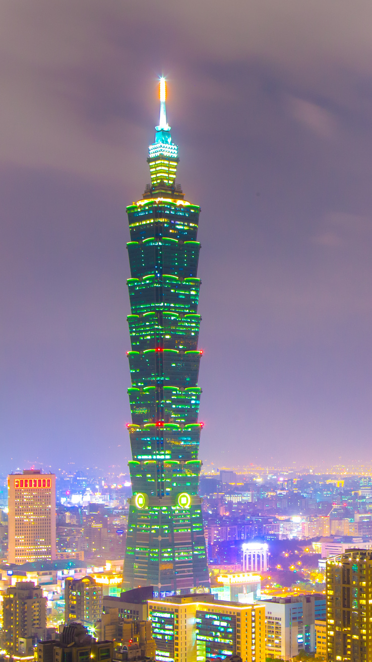 Обои небоскреб, городской пейзаж, башня, ориентир, город в разрешении 750x1334