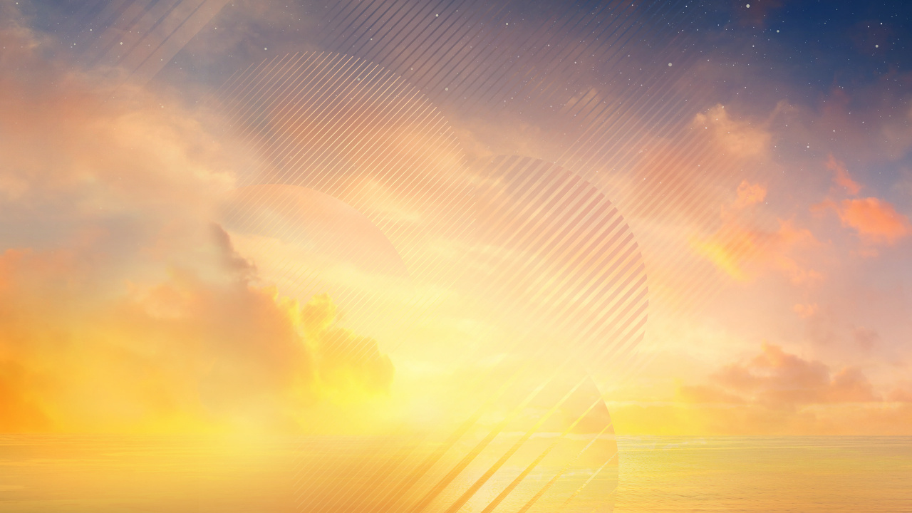 Обои облако, дневное время, атмосфера, горизонт, послесвечение в разрешении 1280x720