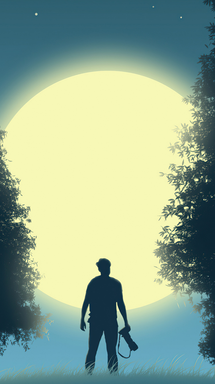 Обои Lonely Photographer Minimal в разрешении 750x1334