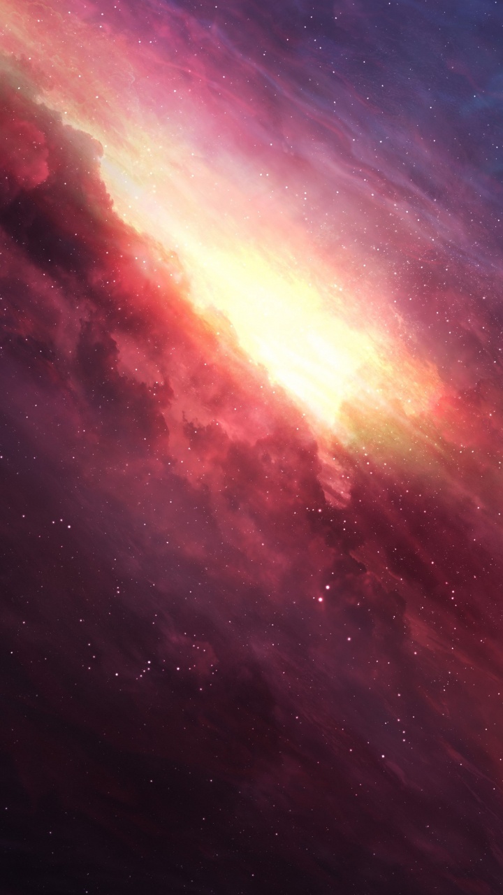 Обои атмосфера, астрономический объект, космическое пространство, туманность, Галактика в разрешении 720x1280