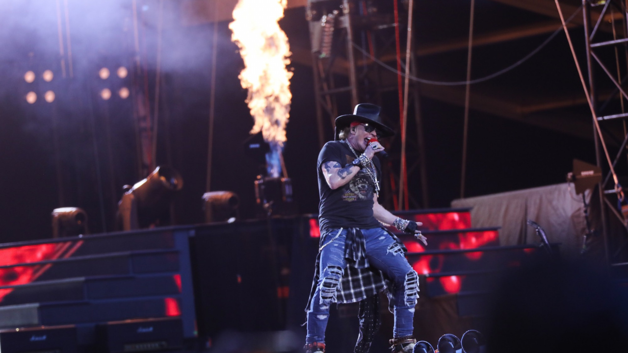 Обои этап, рокконцерт, Guns N Roses, концерт, Not in This Lifetime Tour в разрешении 1280x720