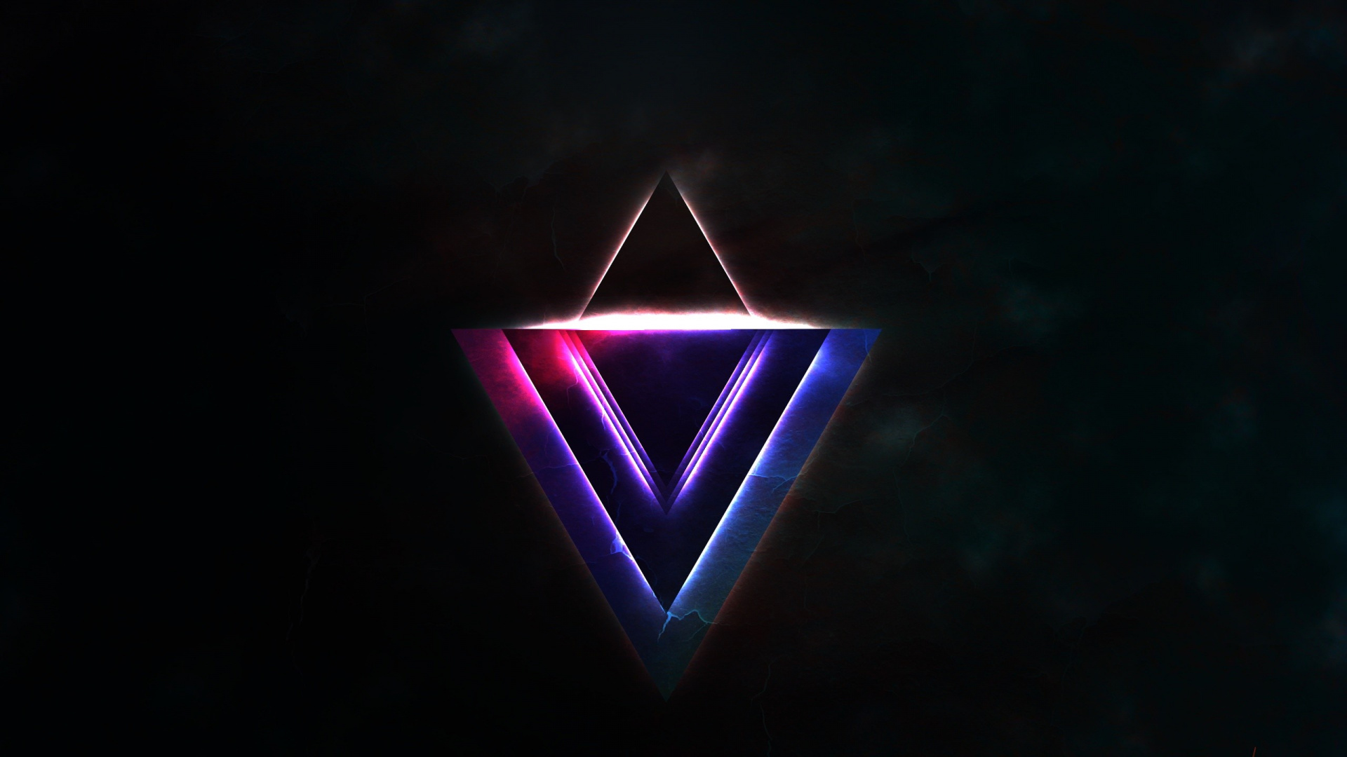 Обои треугольник, свет, пурпур, электрик, Фиолетовый в разрешении 1920x1080
