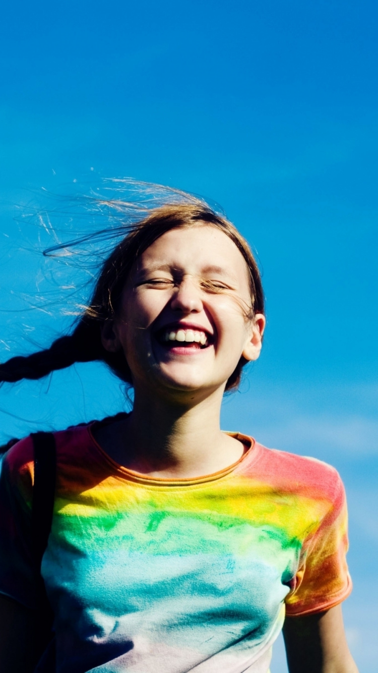 Обои воздушный шарик, синий, мимика, забава, синий цвет в разрешении 750x1334