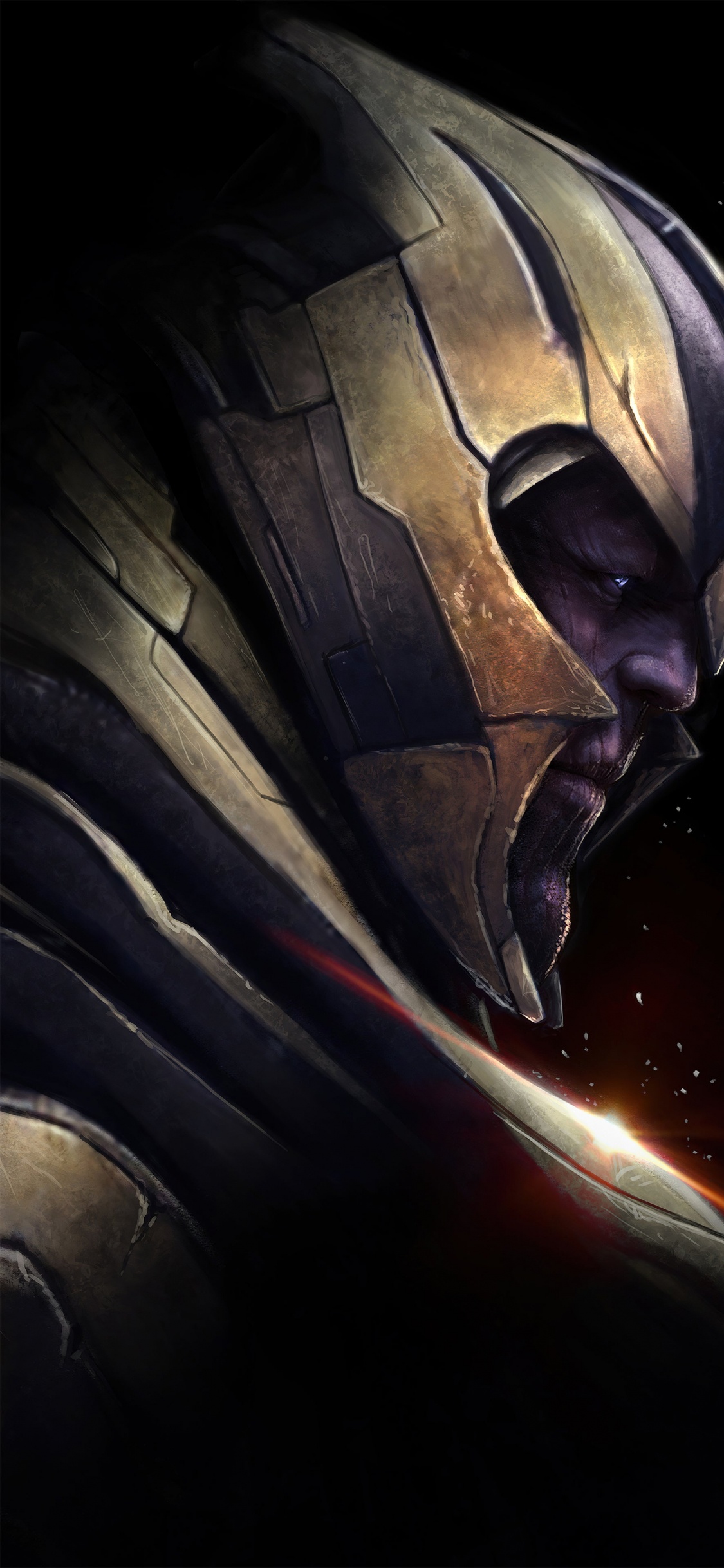 Обои Танос, мстители, танос эндшпиль арт, арт, постер в разрешении 1125x2436