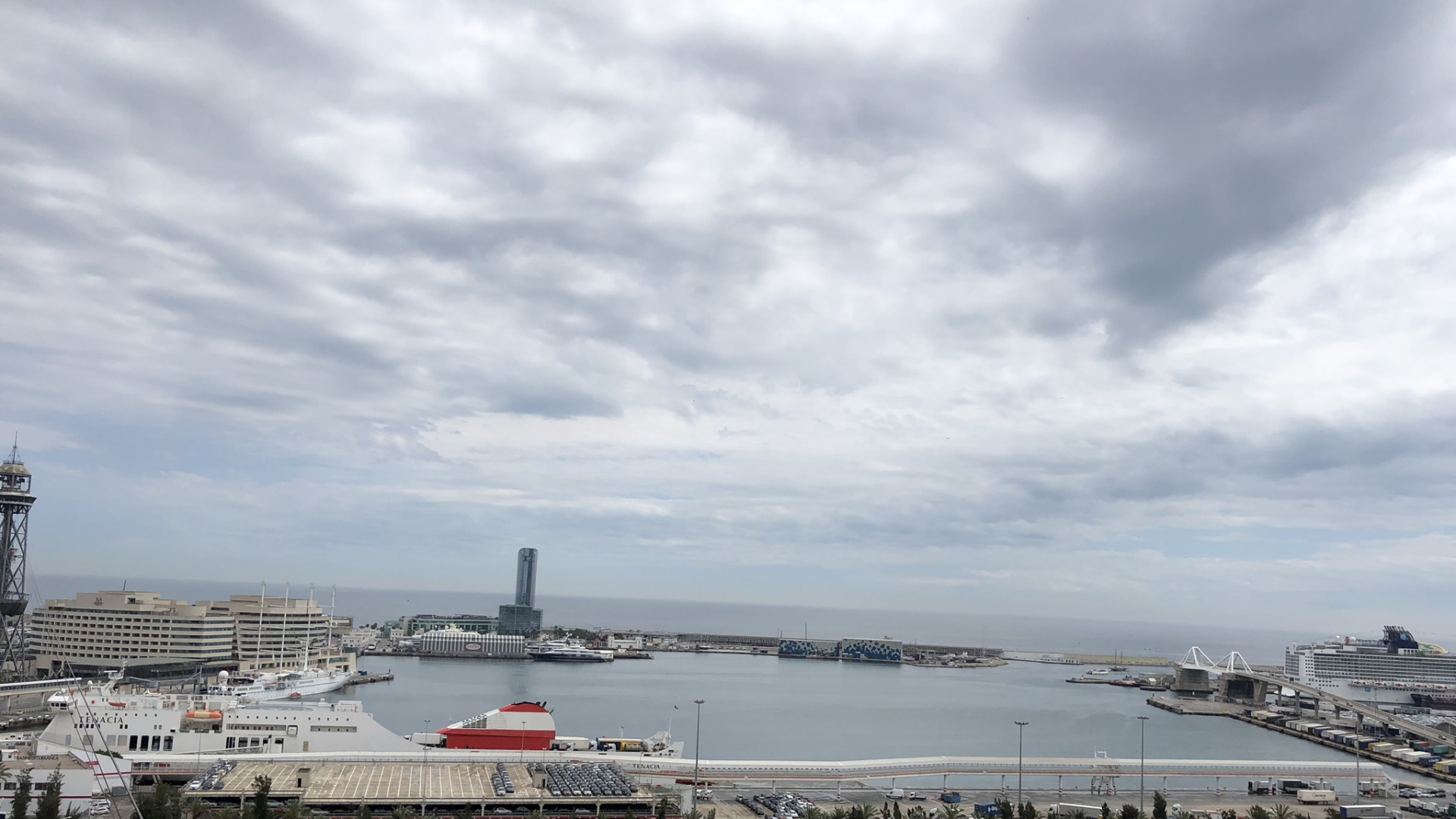 Обои Yassbel, город, городской дизайн, вышка, судно в разрешении 1920x1080