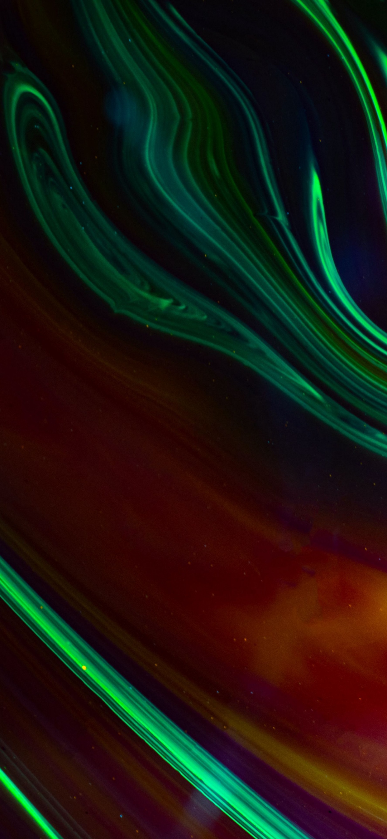 Обои свет, смартфон, арт, абстрактное искусство, зеленый в разрешении 1242x2688