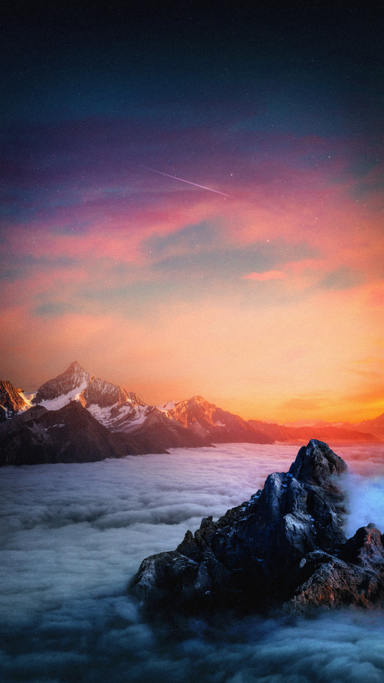 Обои природа, Популярные, вода, облако, атмосфера в разрешении 750x1334