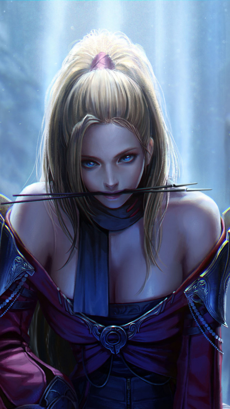 Обои красота, темнота, приключенческая игра, игры, леди в разрешении 750x1334