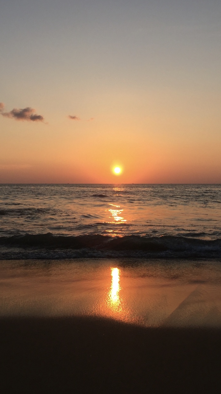 Обои закат в Гоа, Кавелоссим, форт Агуада, достопримечательность, Хотел в разрешении 720x1280