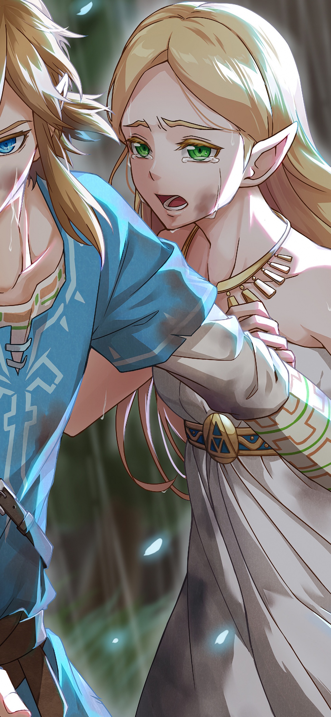 Обои легенда о Zelda, The Legend of Zelda, Принцесса Зельда, легенда о zelda окарина времени, ритм хирула в разрешении 1125x2436