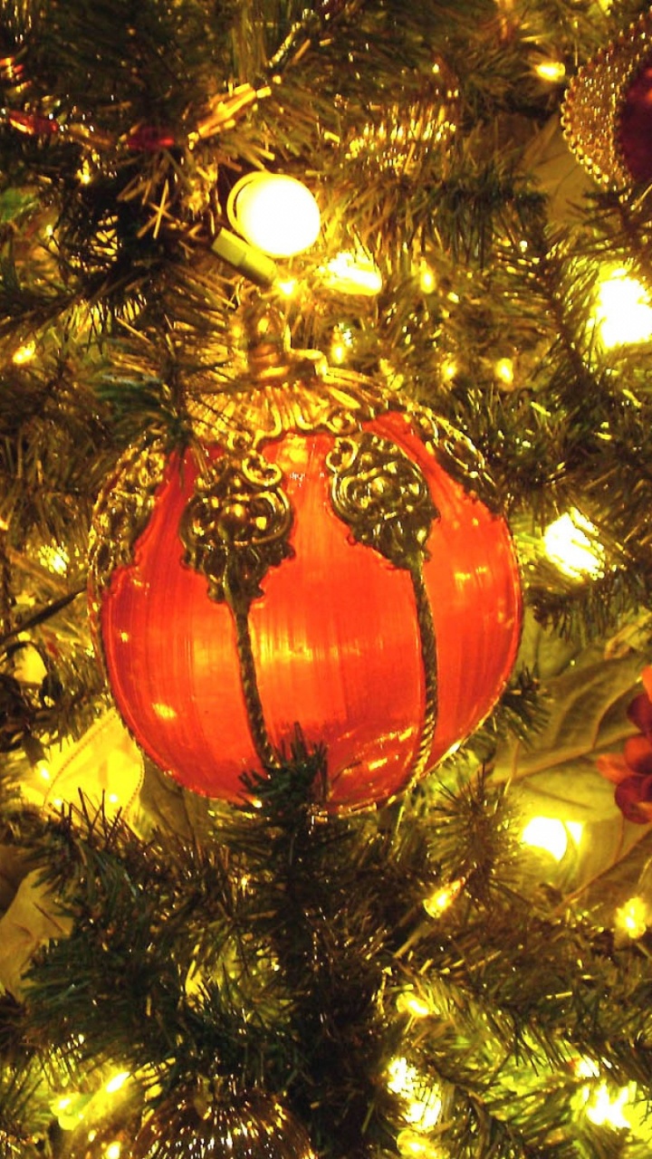 Обои Новый год, Дед Мороз, Рождественский день, рождественский орнамент, Рождество в разрешении 720x1280