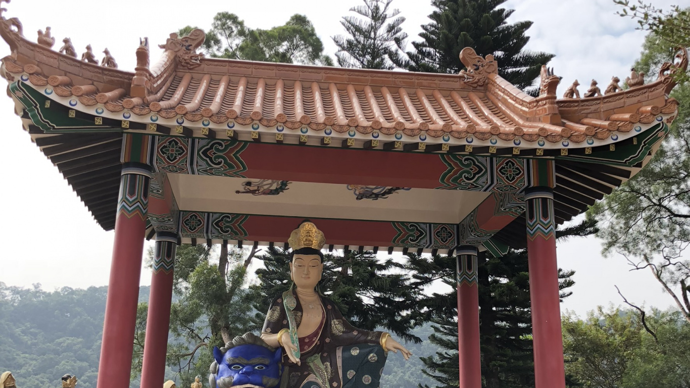 Обои Таиланд, китайская архитектура, синтоистский храм, тории, туризм в разрешении 1366x768