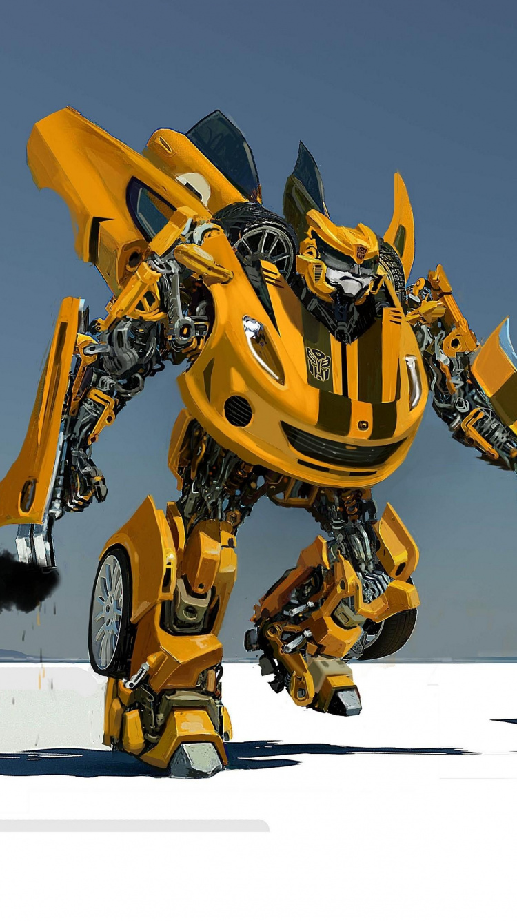 Обои Бамблби, робот, трансформеры, суперкар, авто в разрешении 750x1334