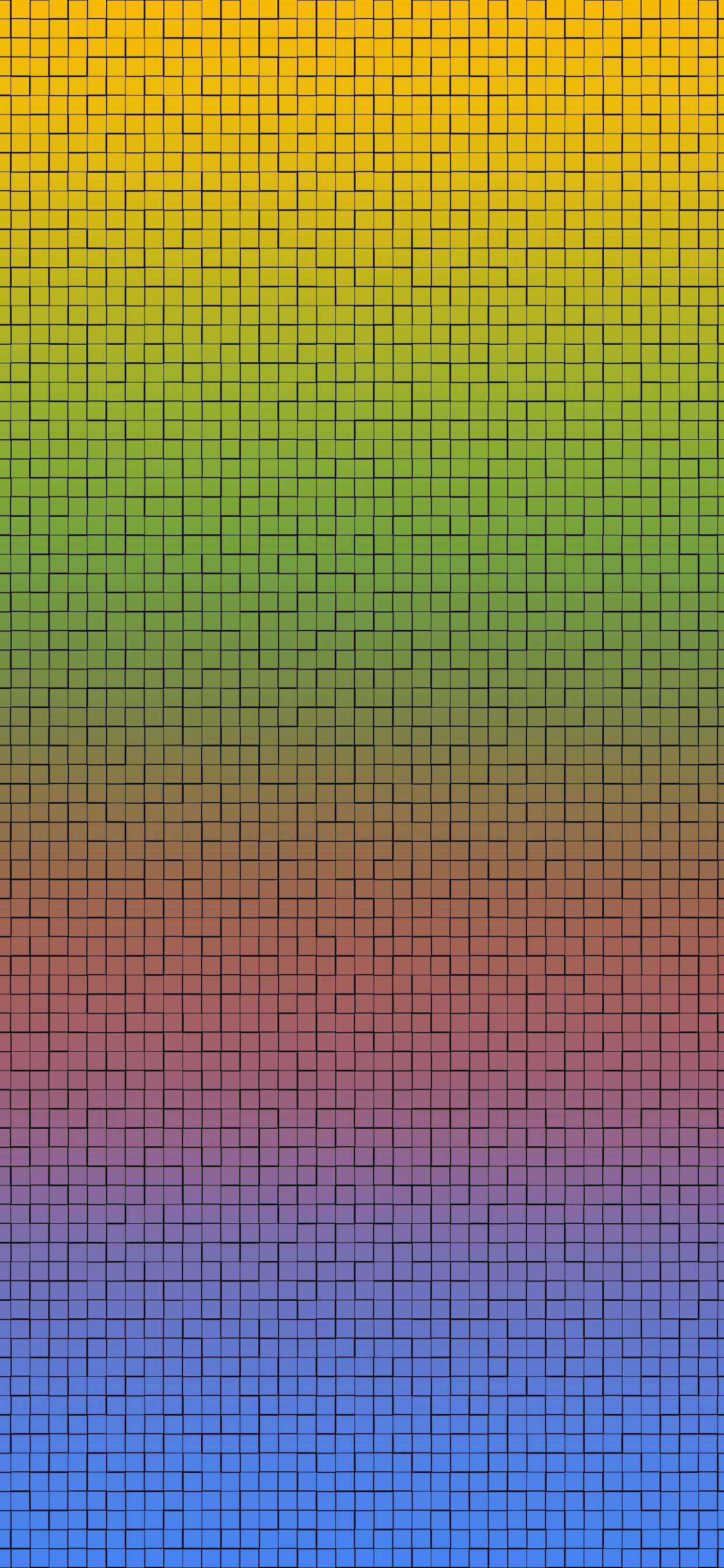 Обои геометрия, математика, красочность, Оранжевый цвет, ячейка в разрешении 1242x2688