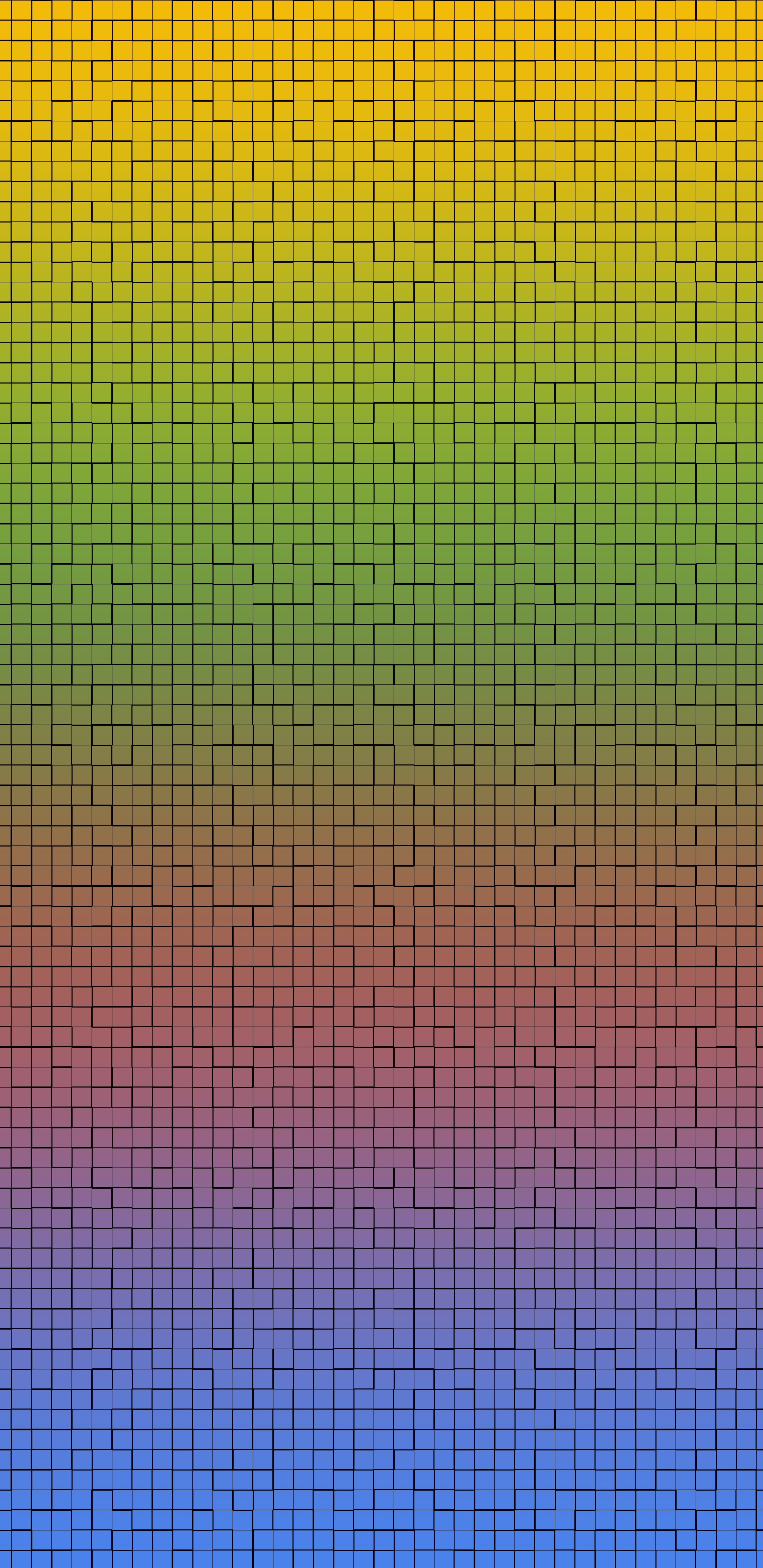 Обои геометрия, математика, красочность, Оранжевый цвет, ячейка в разрешении 1440x2960