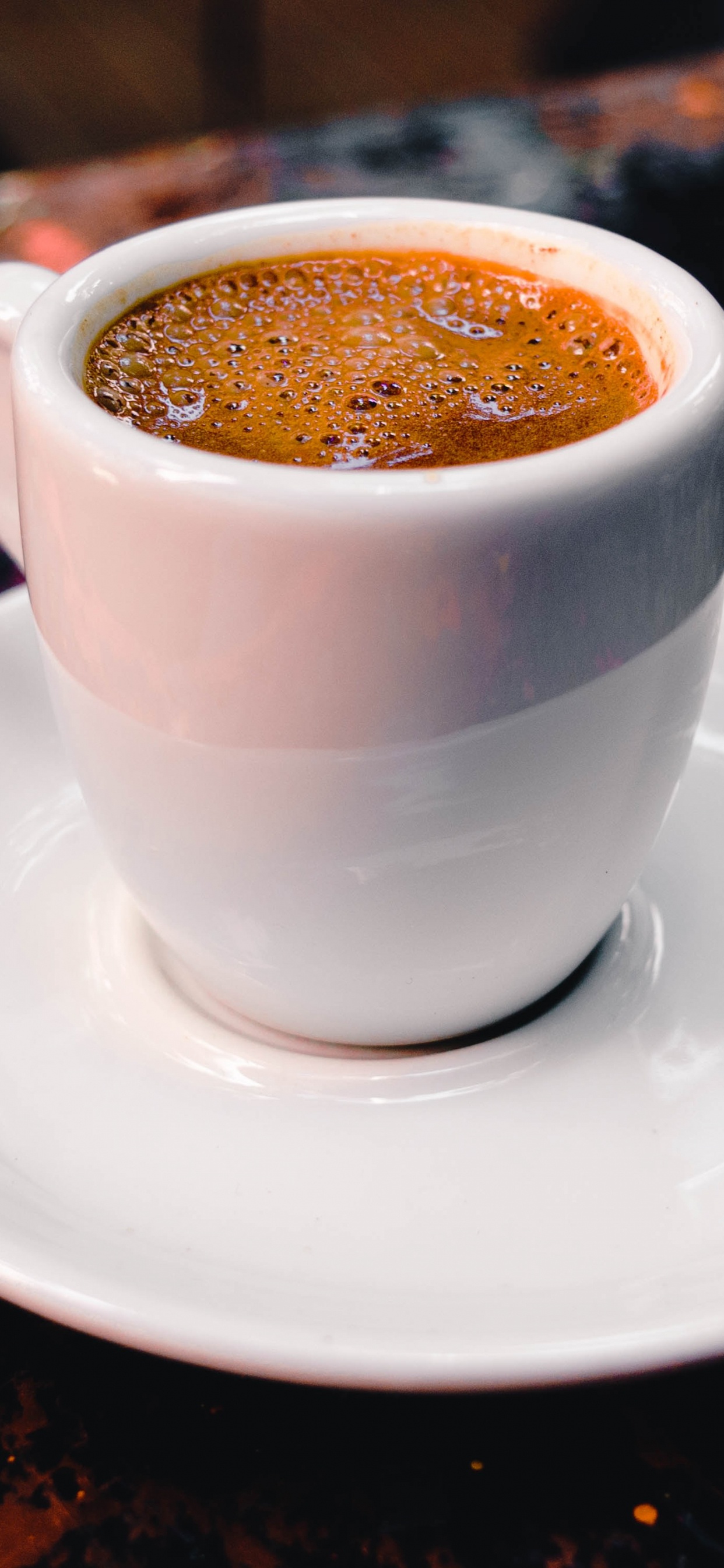 Обои кофе, кофе эспрессо, кофейная чашка, чашка, блюда в разрешении 1242x2688