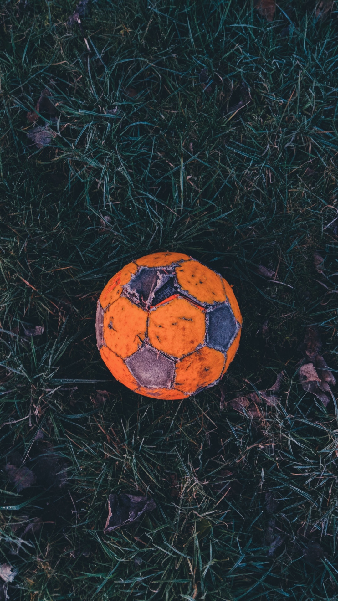 Обои мяч, футбол, американский футбол, Футбольный игрок, Апельсин в разрешении 1080x1920
