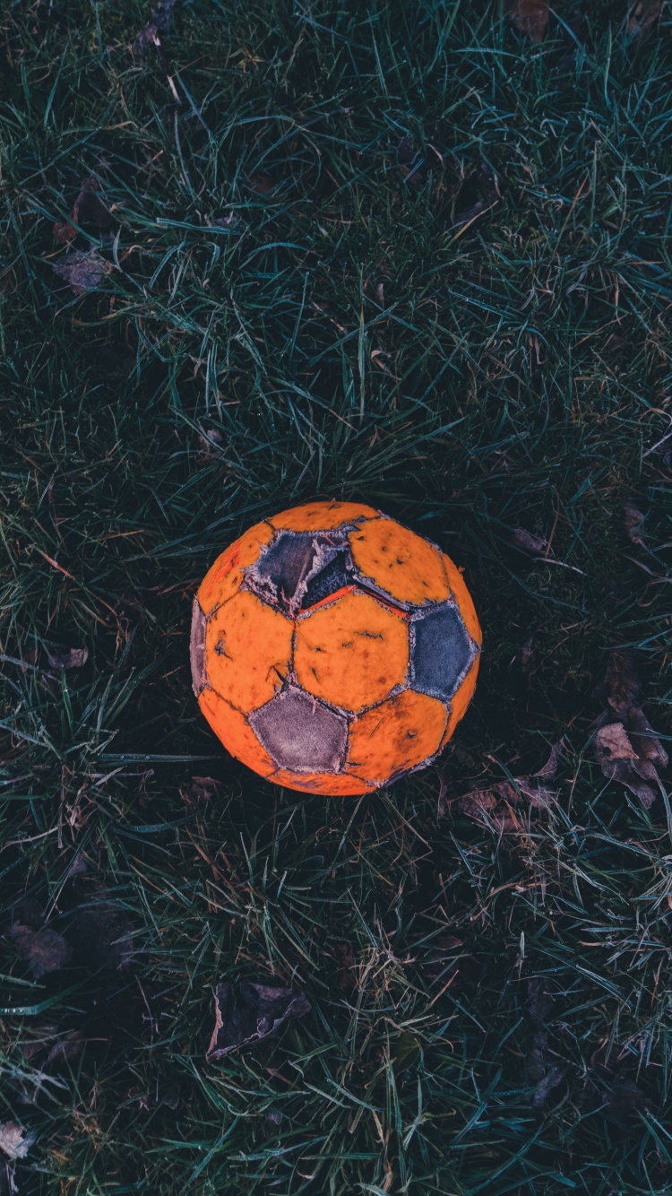 Обои мяч, футбол, американский футбол, Футбольный игрок, Апельсин в разрешении 750x1334