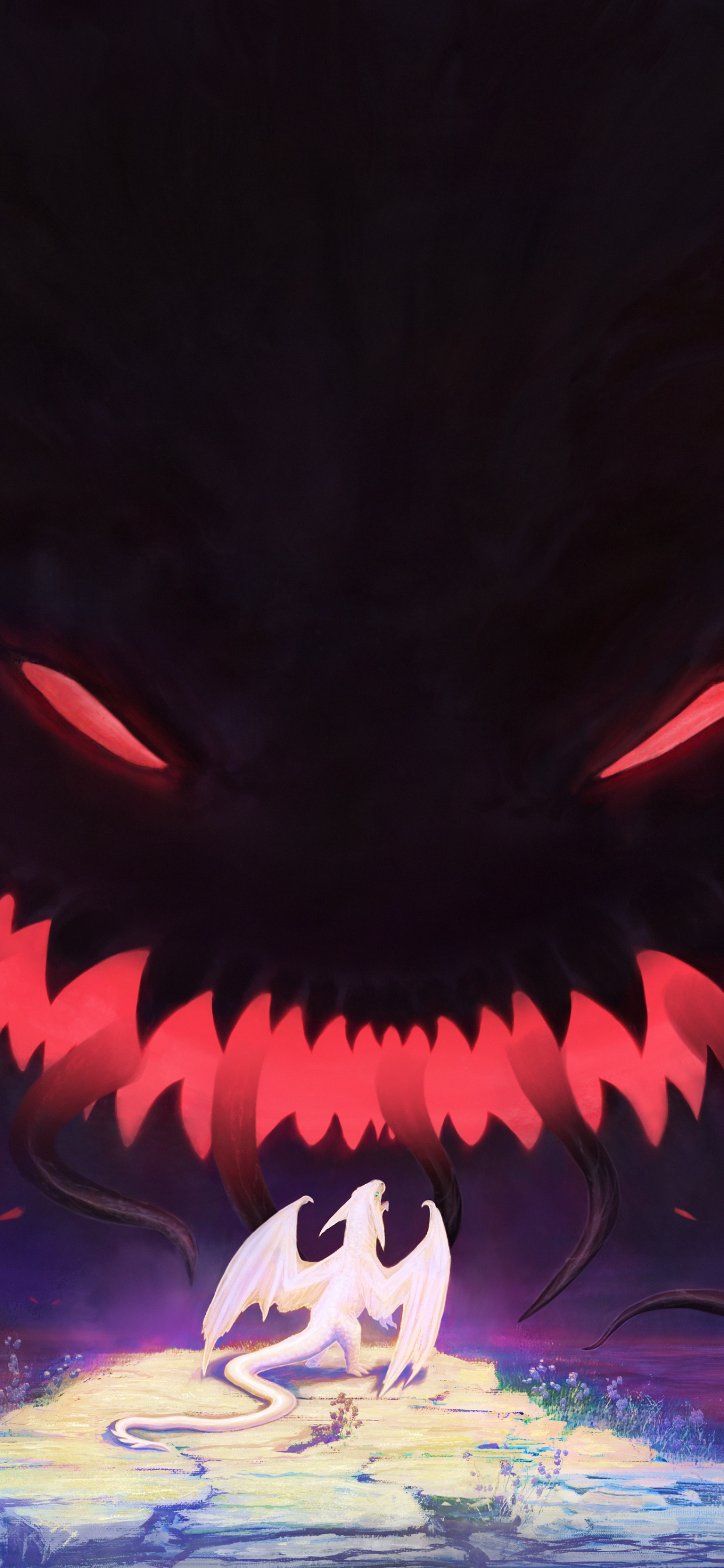 Обои арт, цифровое искусство, артист, рот, иллюстрация в разрешении 1242x2688