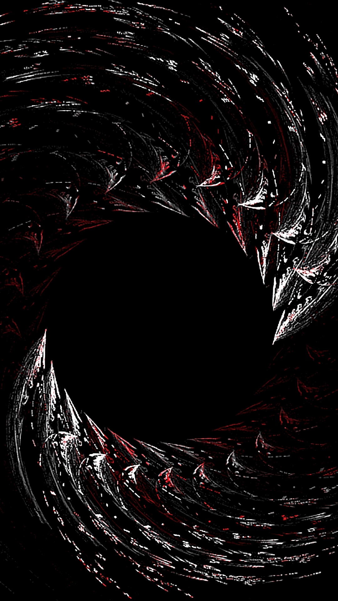 Обои космос, вихрь, круг, спираль, иллюстрация в разрешении 1080x1920