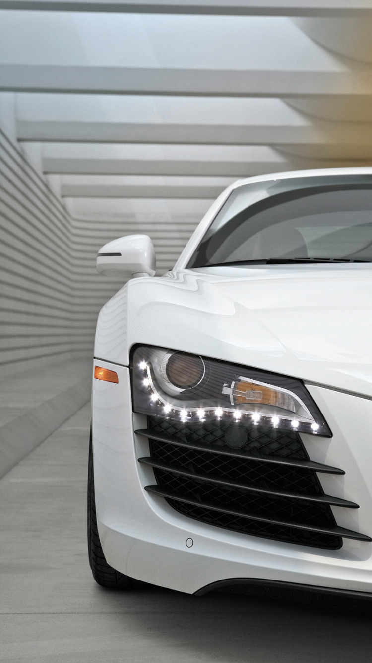 Обои 2008 Ауди Р8, audi, авто, спорткар, 2008 Ауди R8 фары в разрешении 750x1334