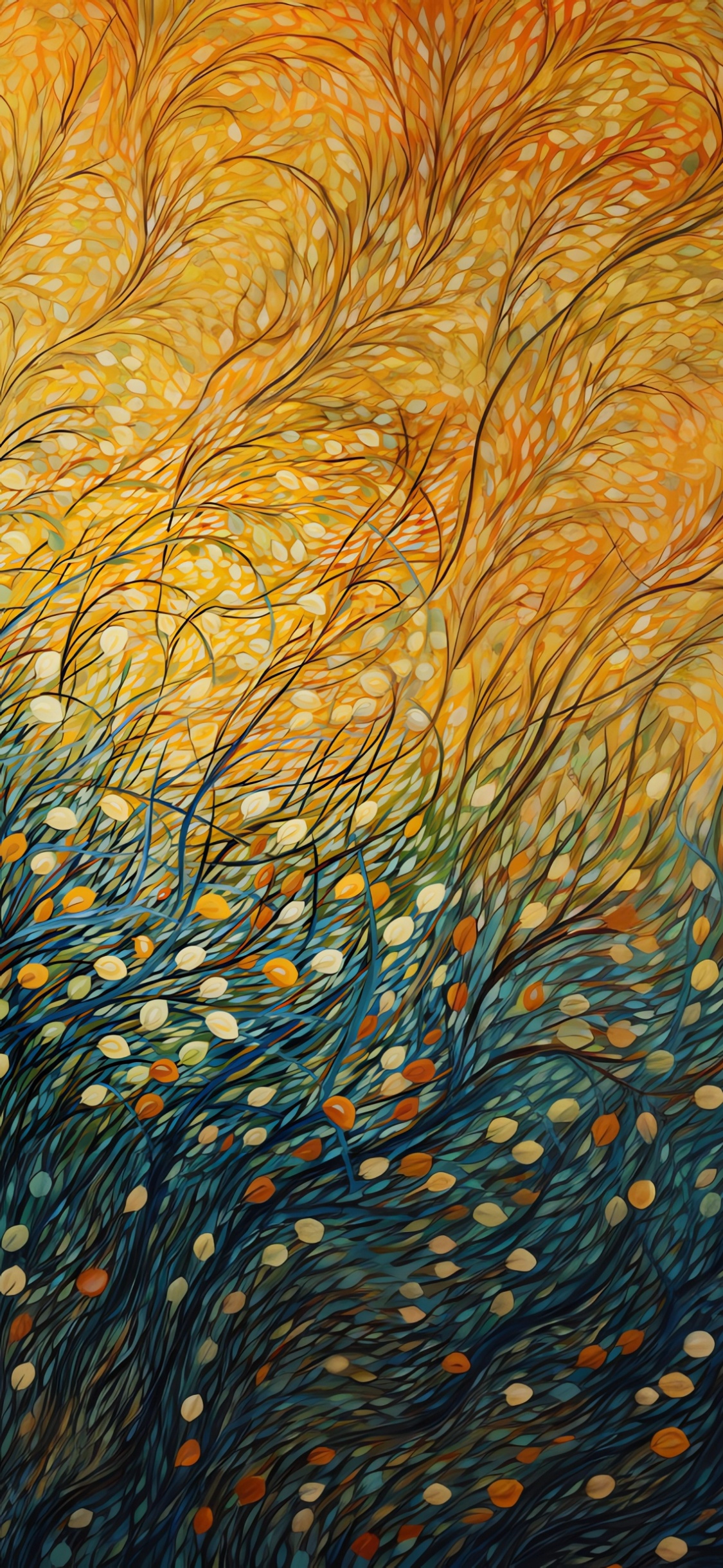 Обои визуальное искусство, ткань, арт, морская биология, полутона и оттенки в разрешении 1125x2436