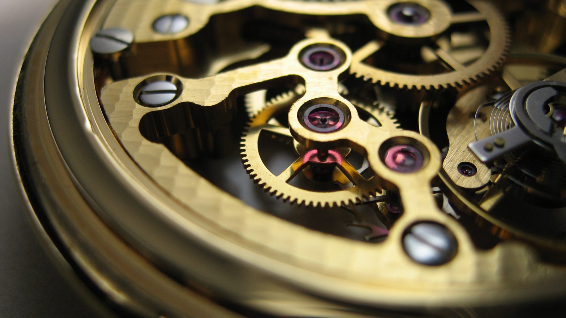 Обои часы, автомобильные запчасти, шестерня, колесо, обод в разрешении 1920x1080