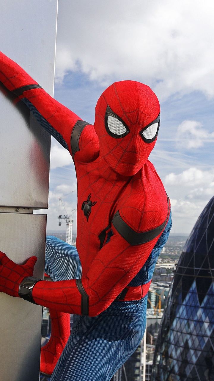 Обои человек-паук, Мистерио, Человек-паук Возвращение домой, костюм, фильм в разрешении 720x1280