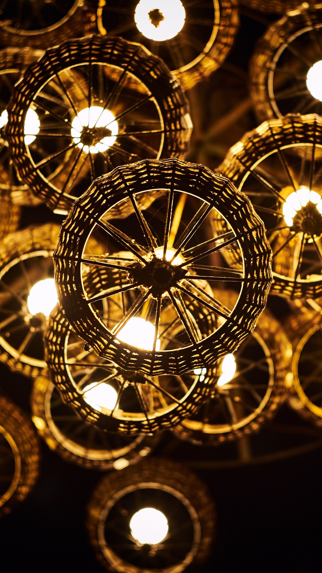 Обои освещение, Круг м RV-парк кемпинг, люстра, круг, потолок в разрешении 1080x1920