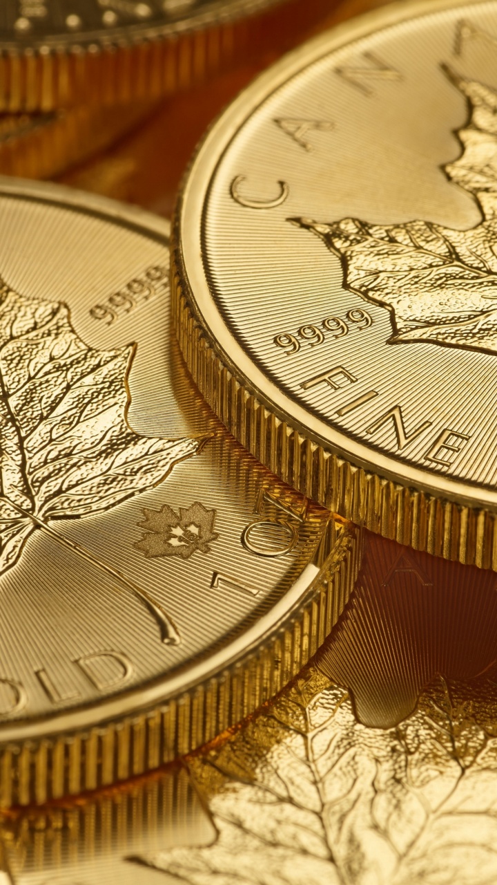 Обои золотая монета, королевский монетный двор, золото, весовая монета, монета в разрешении 720x1280