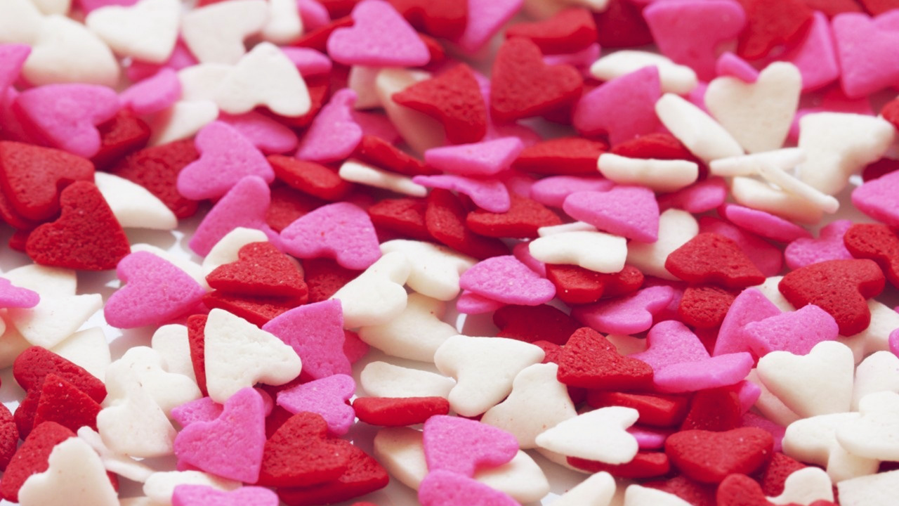 Обои День Святого Валентина, подарок, 14 февраля, сердце, розовый в разрешении 1280x720