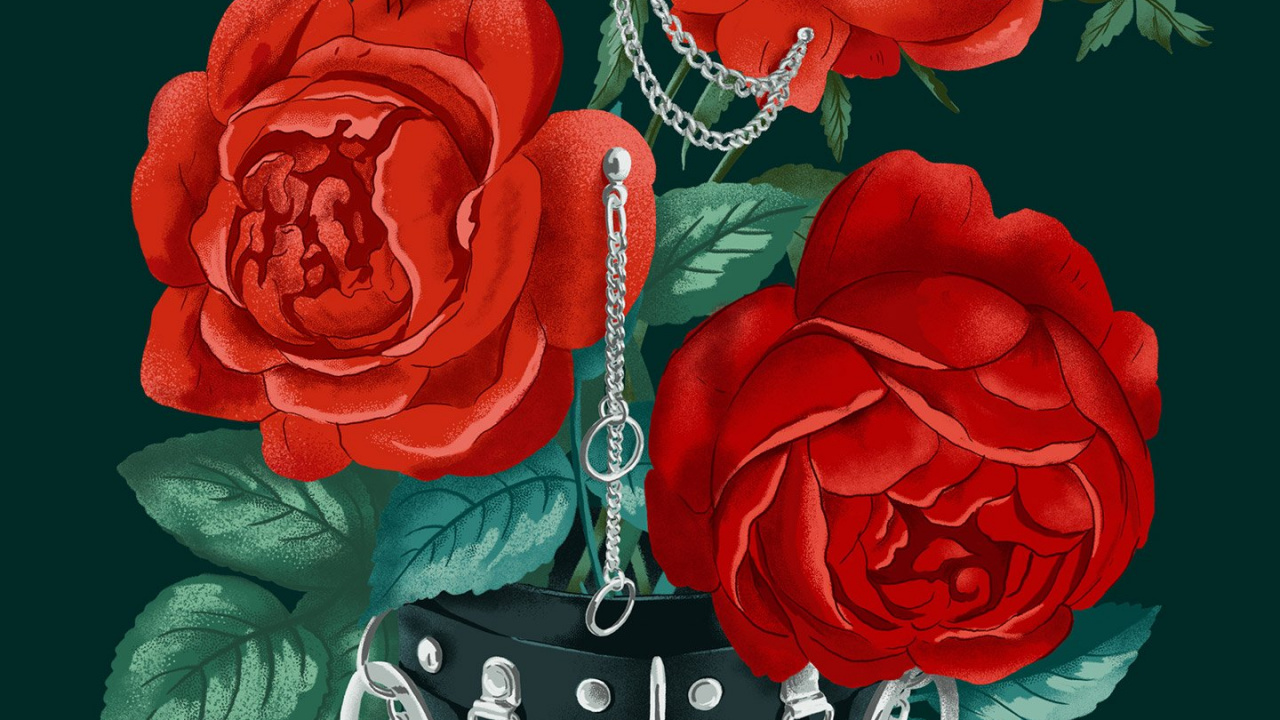 Обои сад роз, цветочный дизайн, Роза, арт, лепесток в разрешении 1280x720