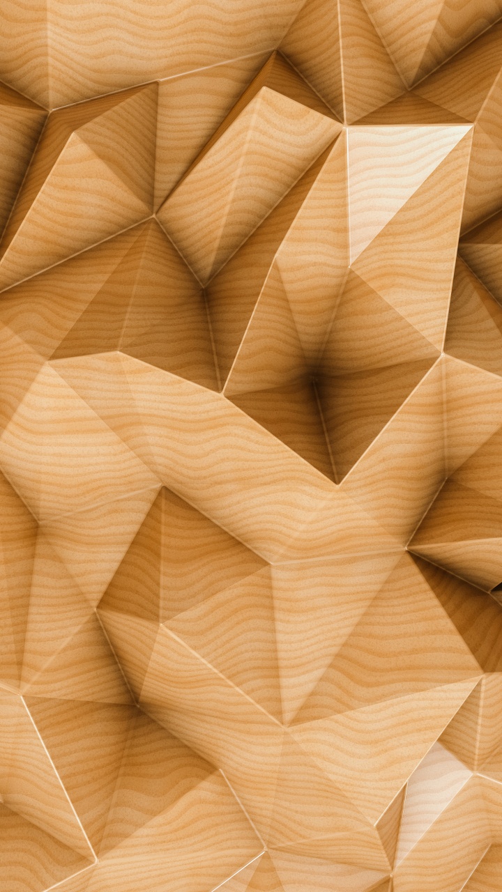 Обои фанера, коричневый цвет, древесина, ткань, треугольник в разрешении 720x1280