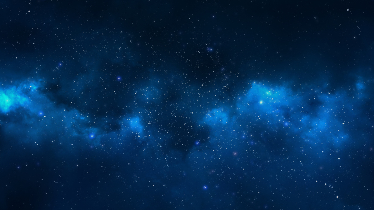 Обои синий, астрономический объект, космическое пространство, туманность, космос в разрешении 1280x720