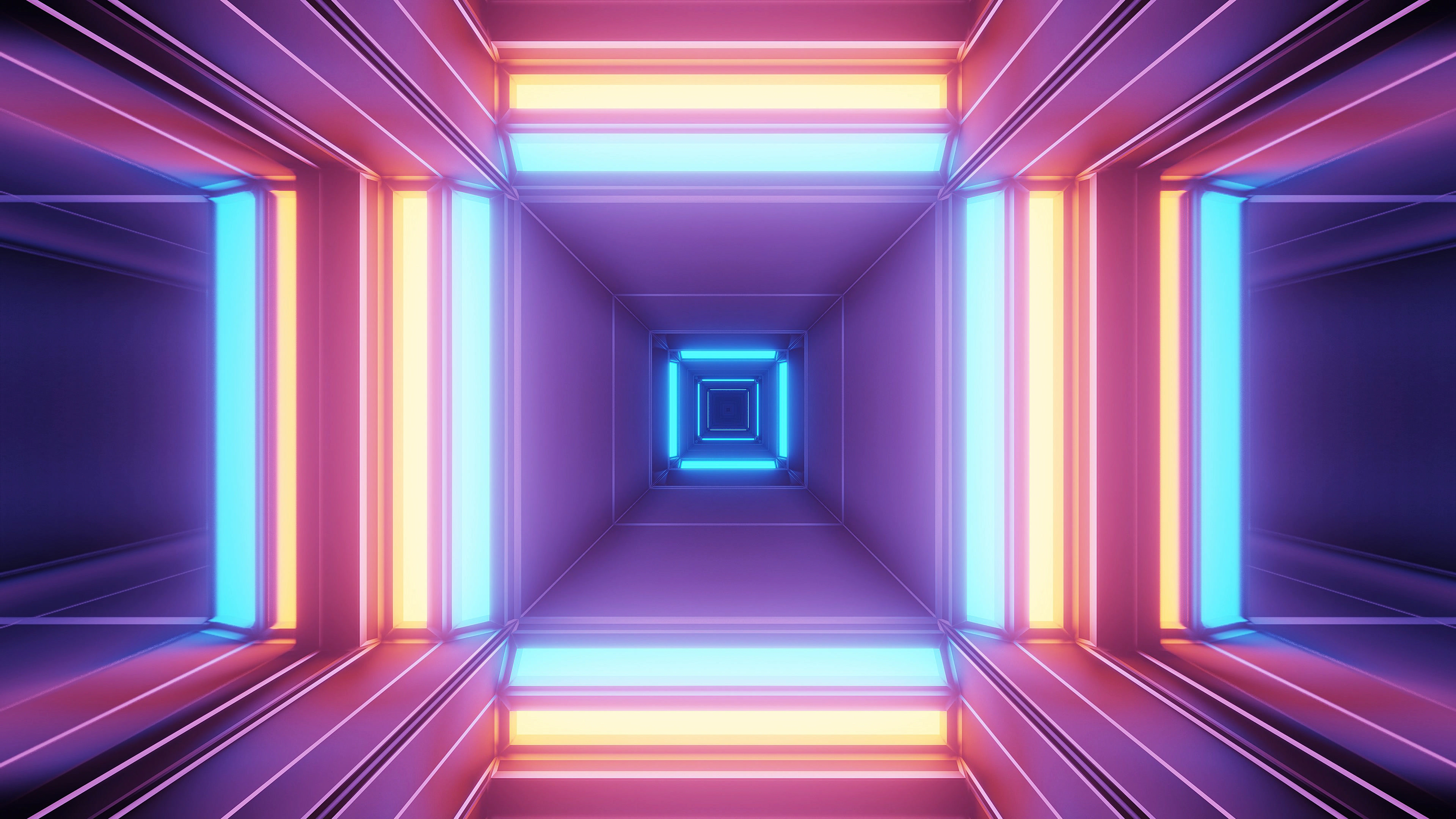 Обои орнамент, пурпур, свет, освещение, Апельсин в разрешении 3840x2160