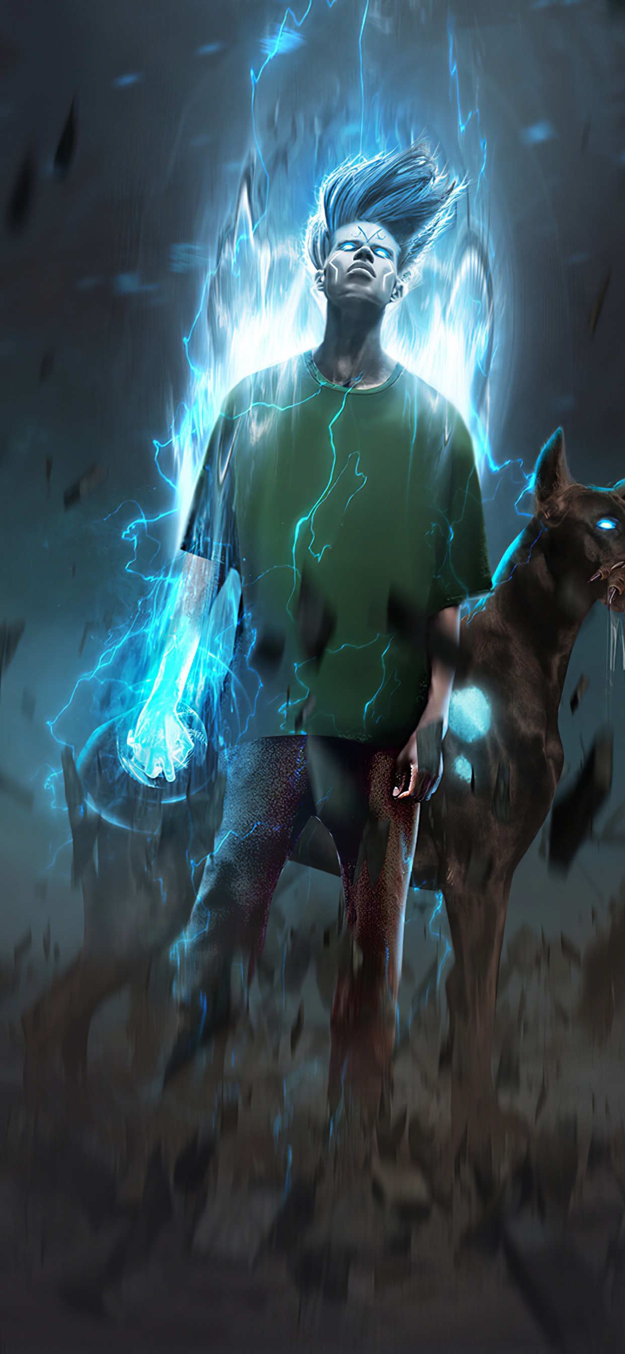 Обои Мортал Комбат 11, шегги роджерс, арт, мультфильм, электрик в разрешении 1242x2688