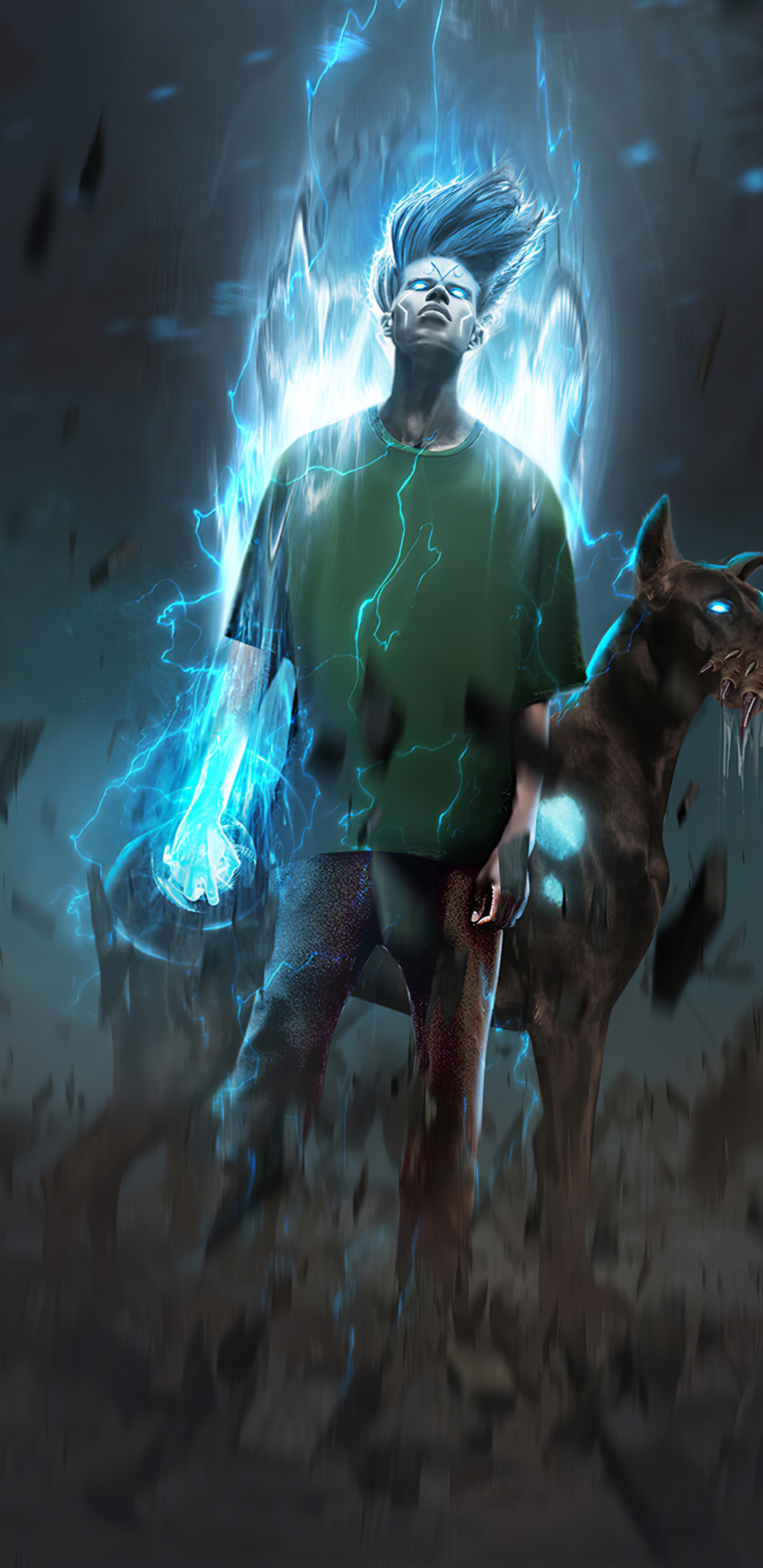 Обои Мортал Комбат 11, шегги роджерс, арт, мультфильм, электрик в разрешении 1440x2960