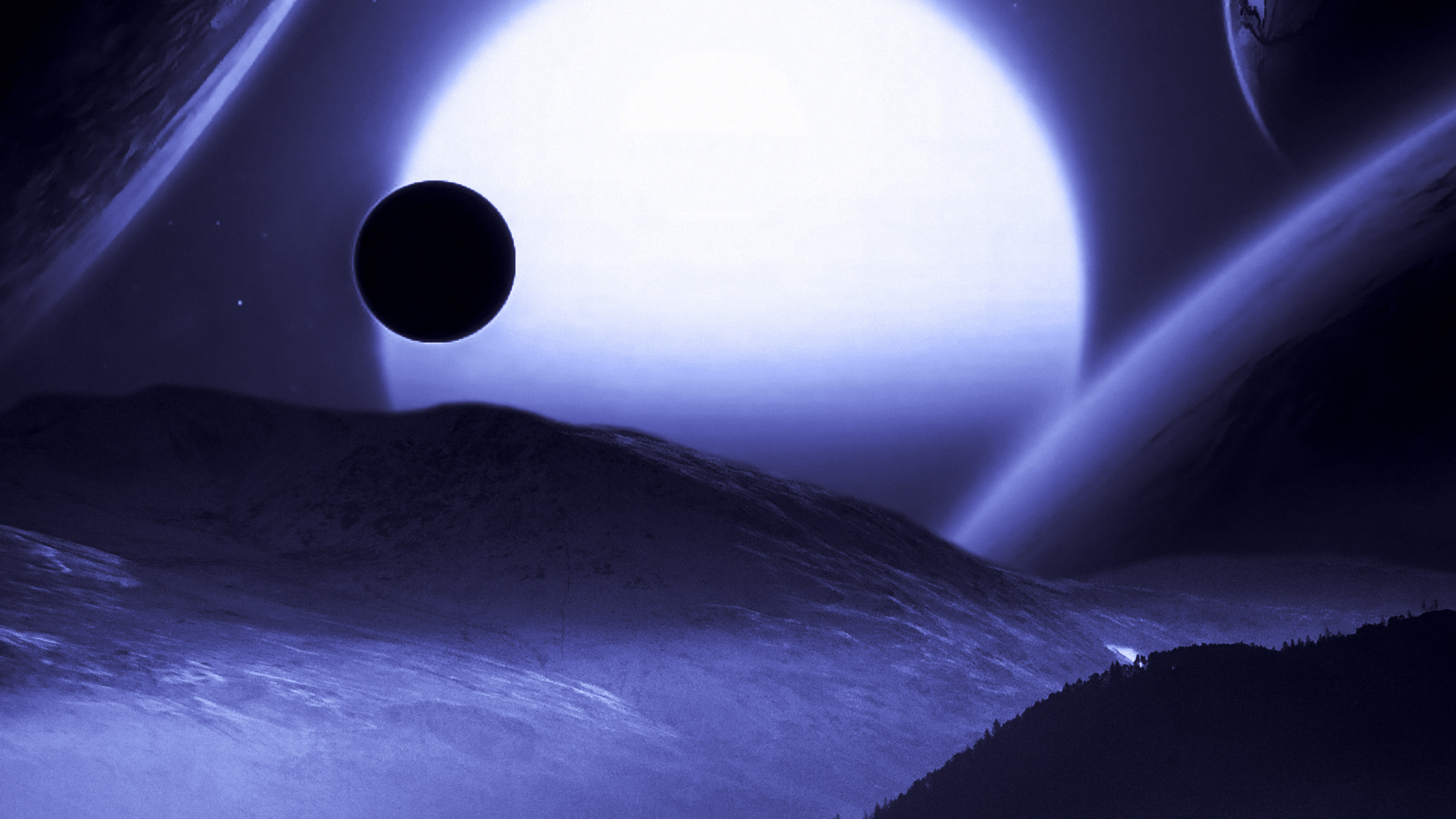 Обои атмосфера, свет, мир, природа, черный в разрешении 1920x1080