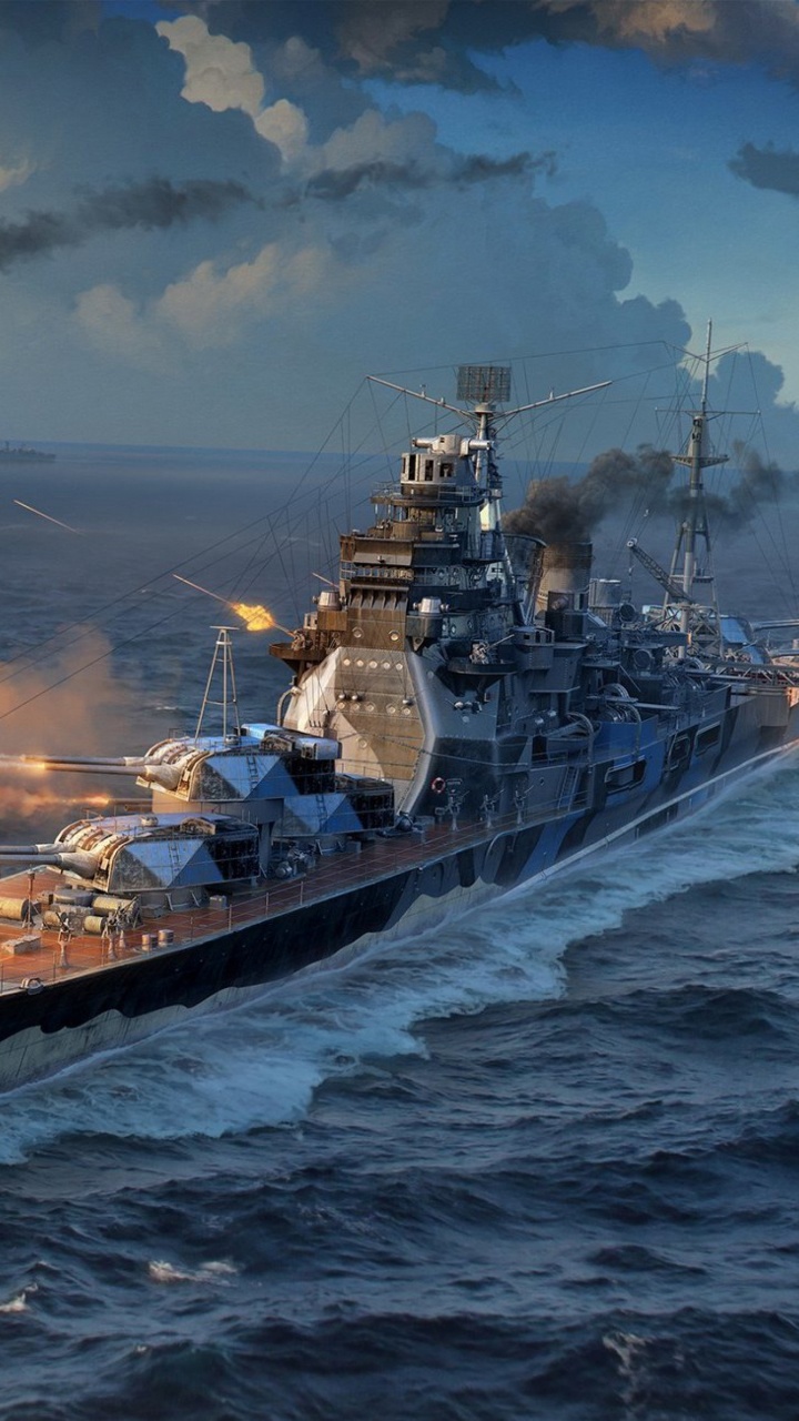 Обои мир боевых кораблей, Линкор, военный корабль, крейсер, корабль в разрешении 720x1280