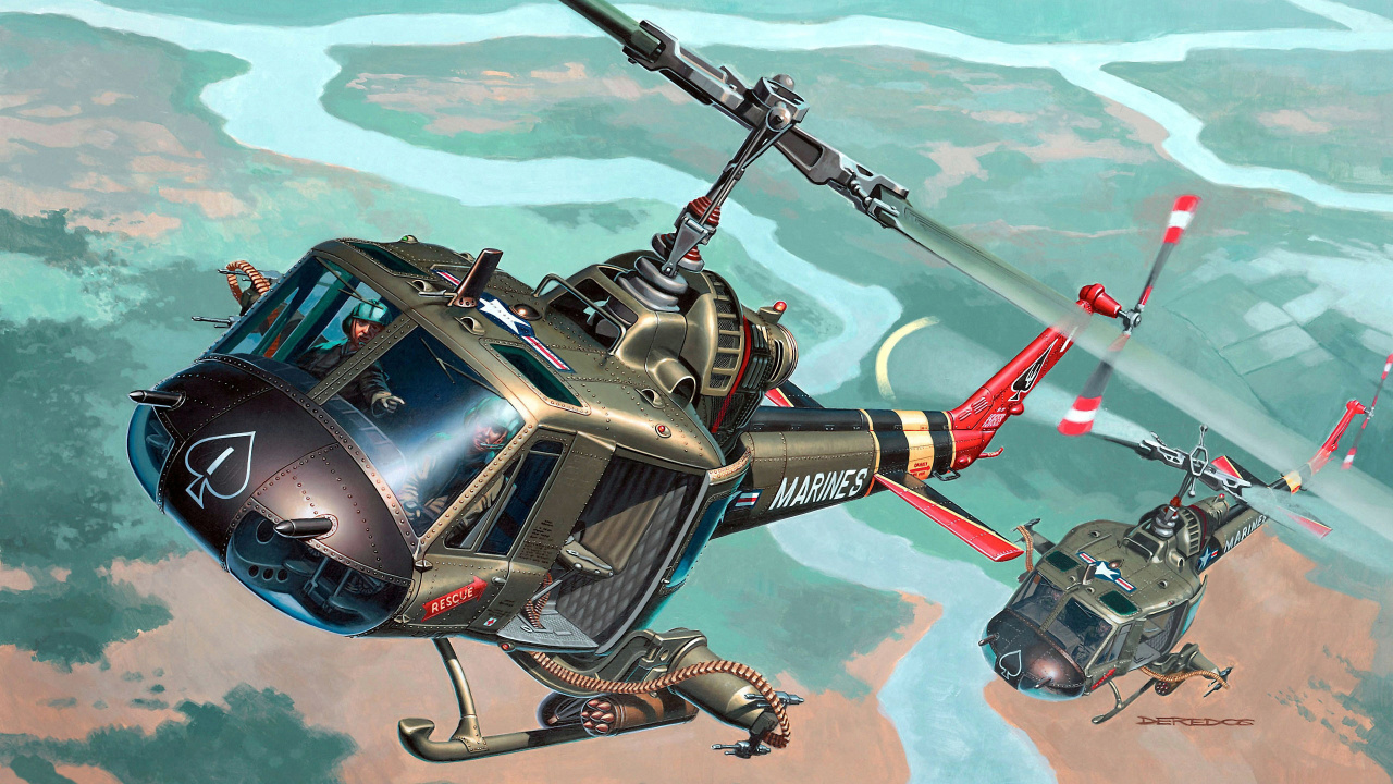 Обои вертолет, винтокрыл, винтокрылая машина, самолеты, авиация в разрешении 1280x720