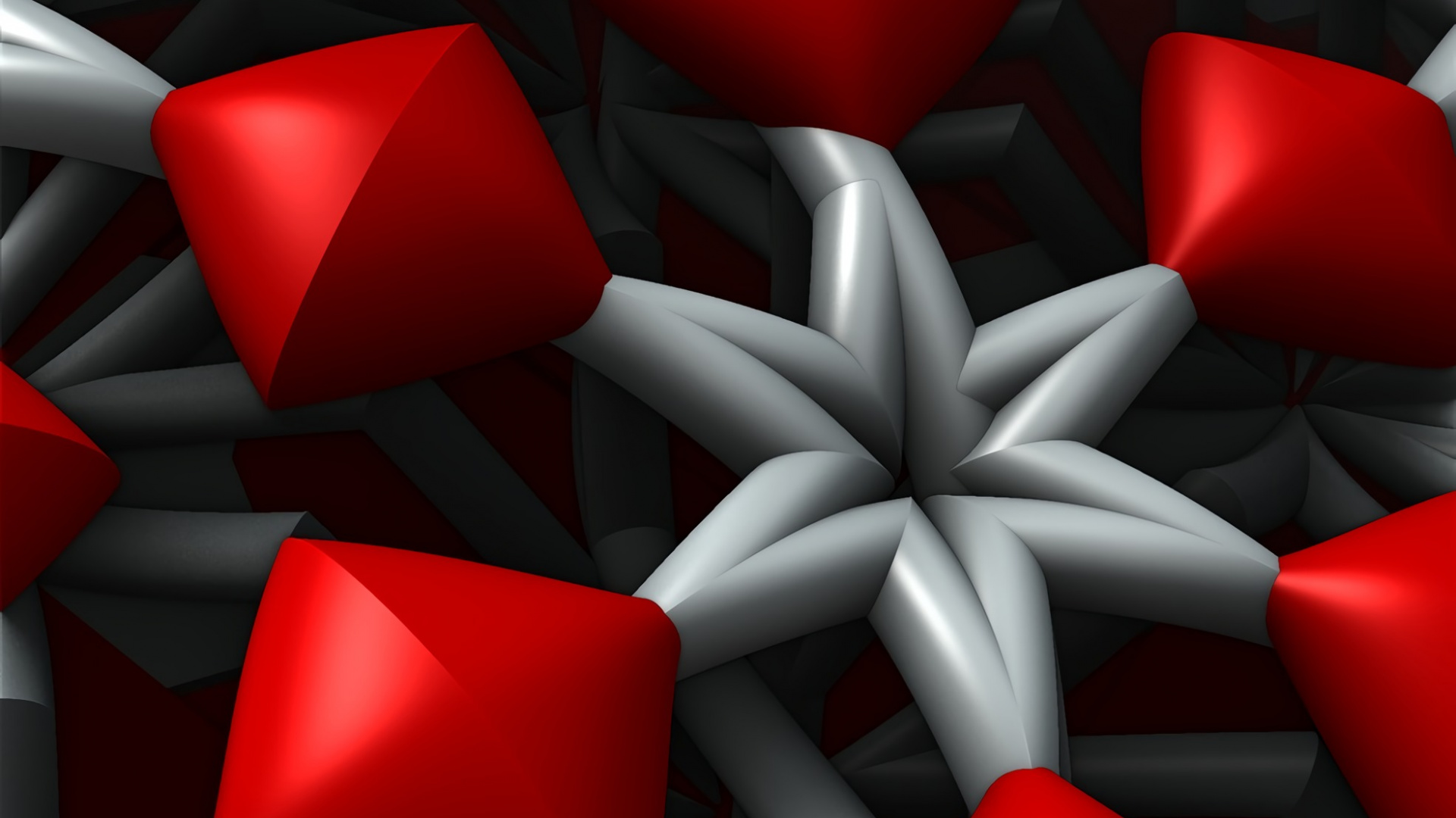 Обои красный цвет, лепесток, кармин, сердце, дизайн в разрешении 1920x1080