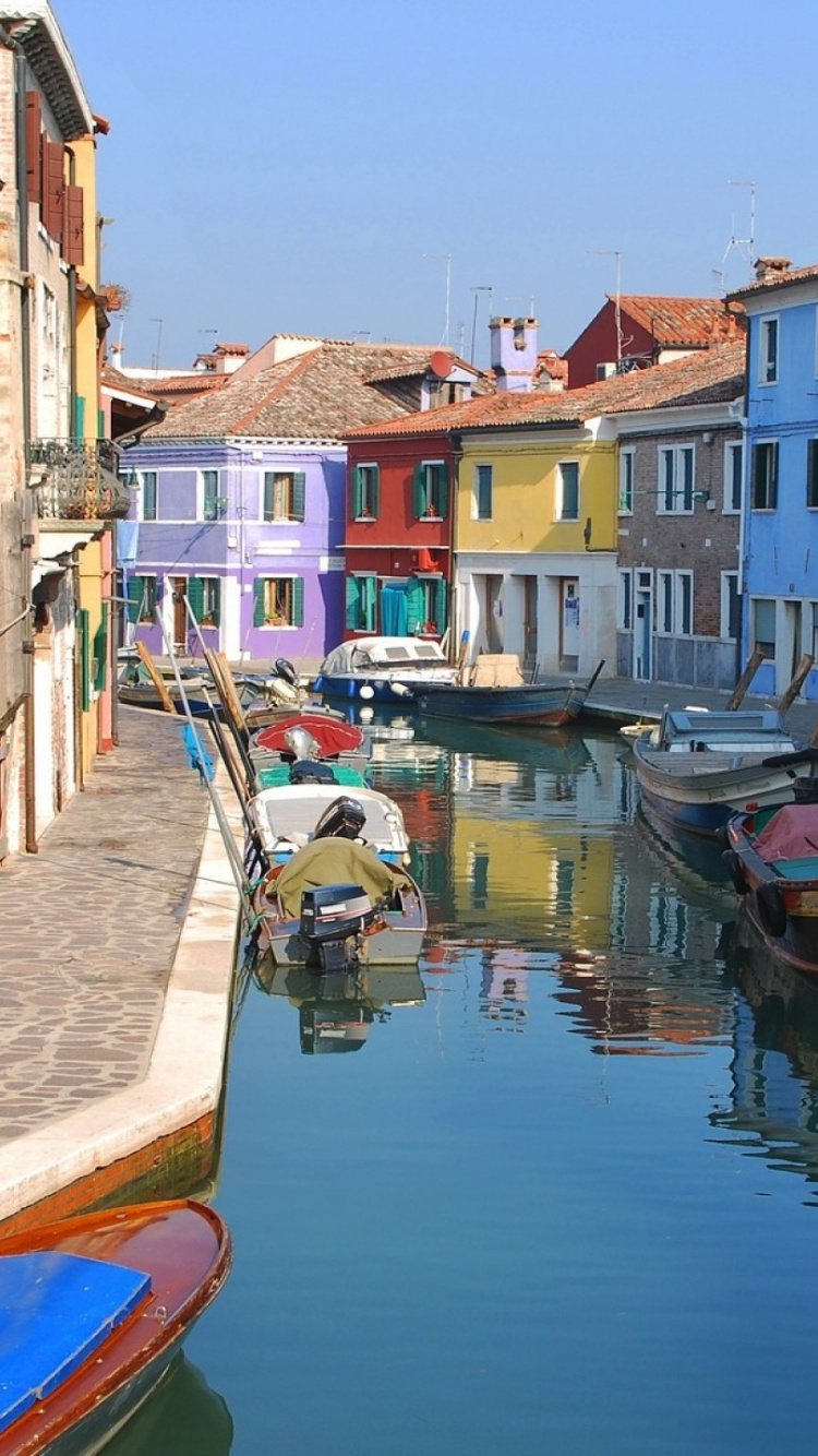 Обои Бурано, Торчелло, Мурано, Венецианская лагуна, Остров в разрешении 750x1334