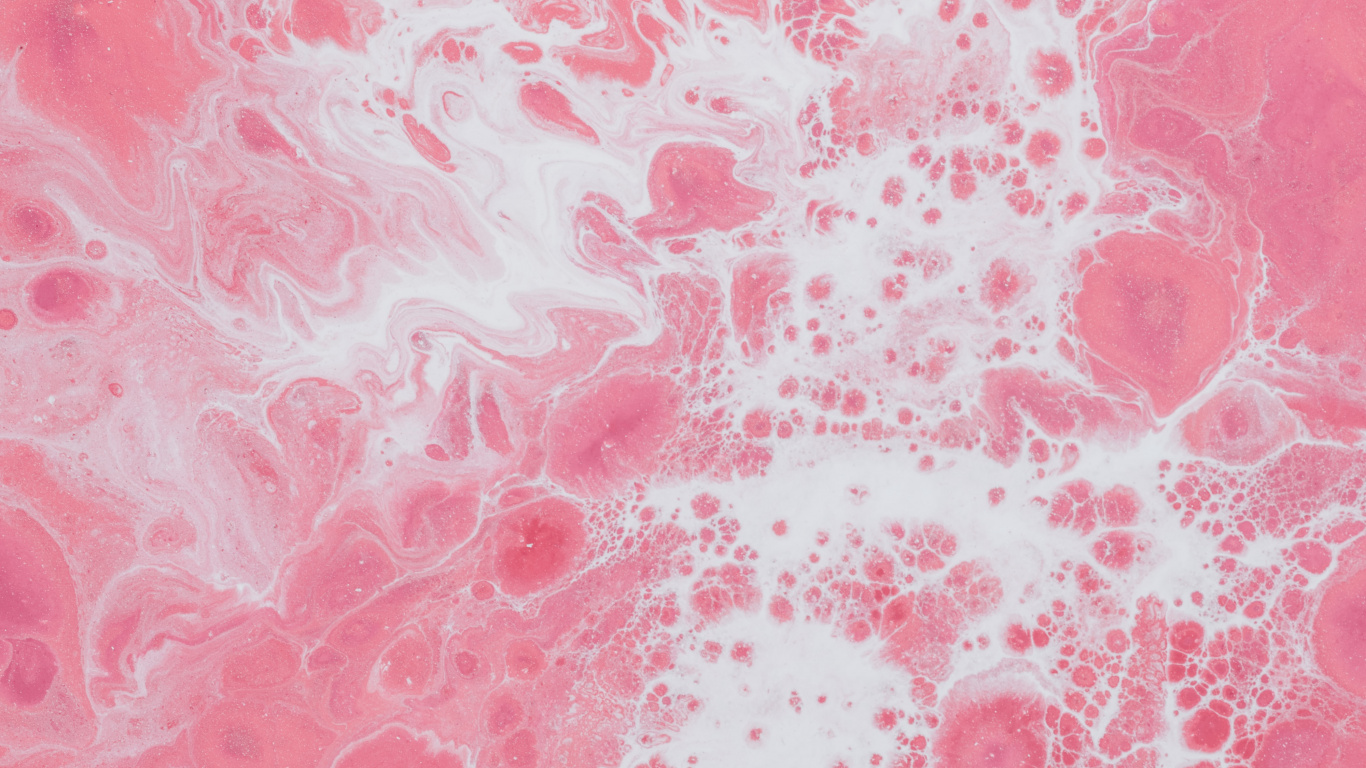 Обои розовый, красный цвет, узор, персик, дизайн в разрешении 1366x768