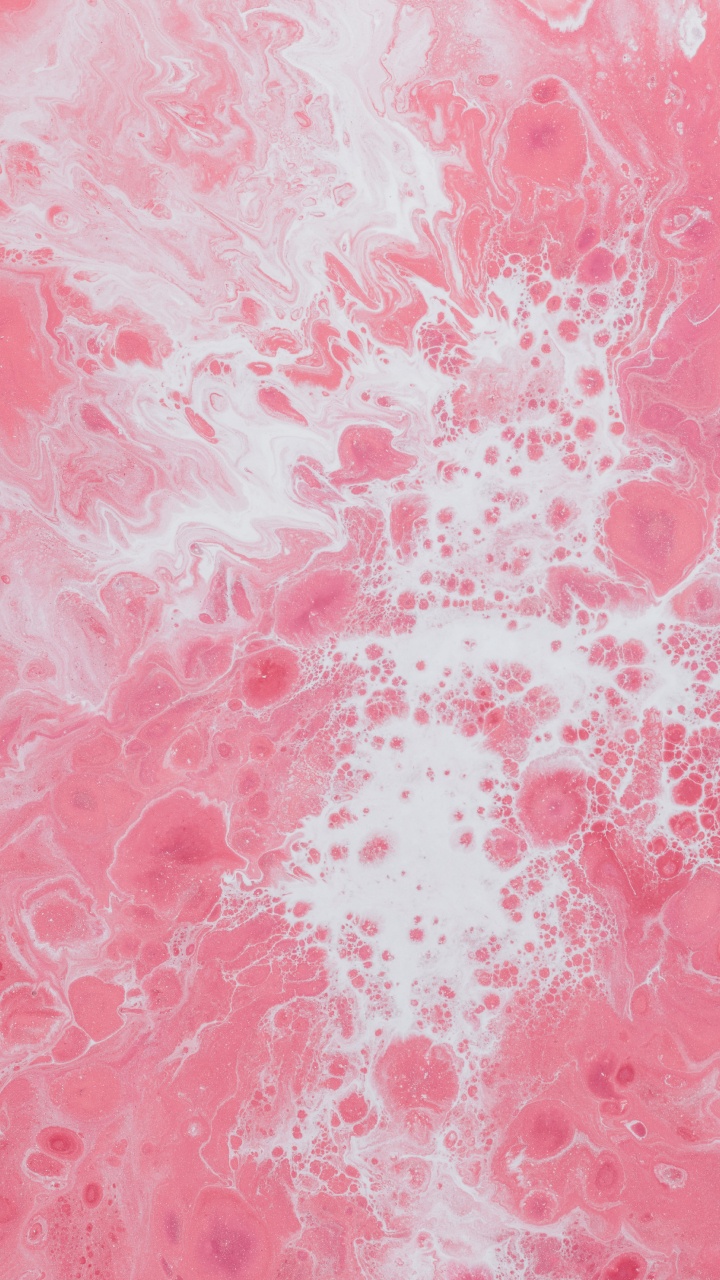 Обои розовый, красный цвет, узор, персик, дизайн в разрешении 720x1280