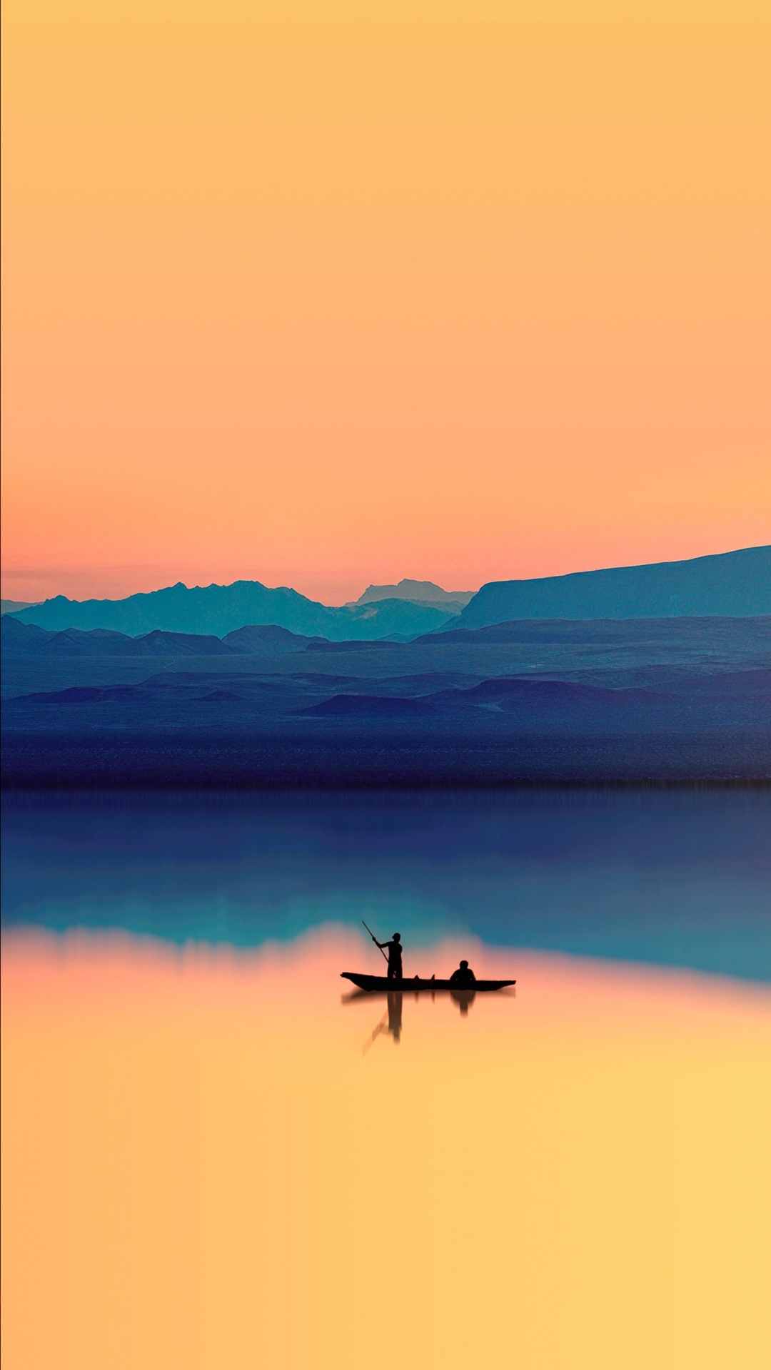 Обои природа, гидроресурсы, сумрак, пейзаж, горизонт в разрешении 1080x1920