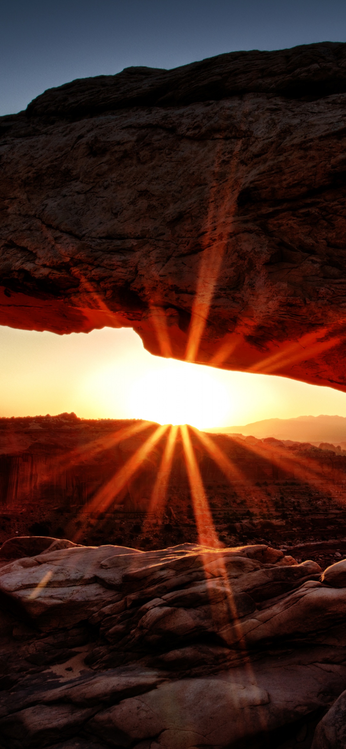 Обои Арка Меса, парк, национальный парк, каньон, Ложная Кива в разрешении 1125x2436