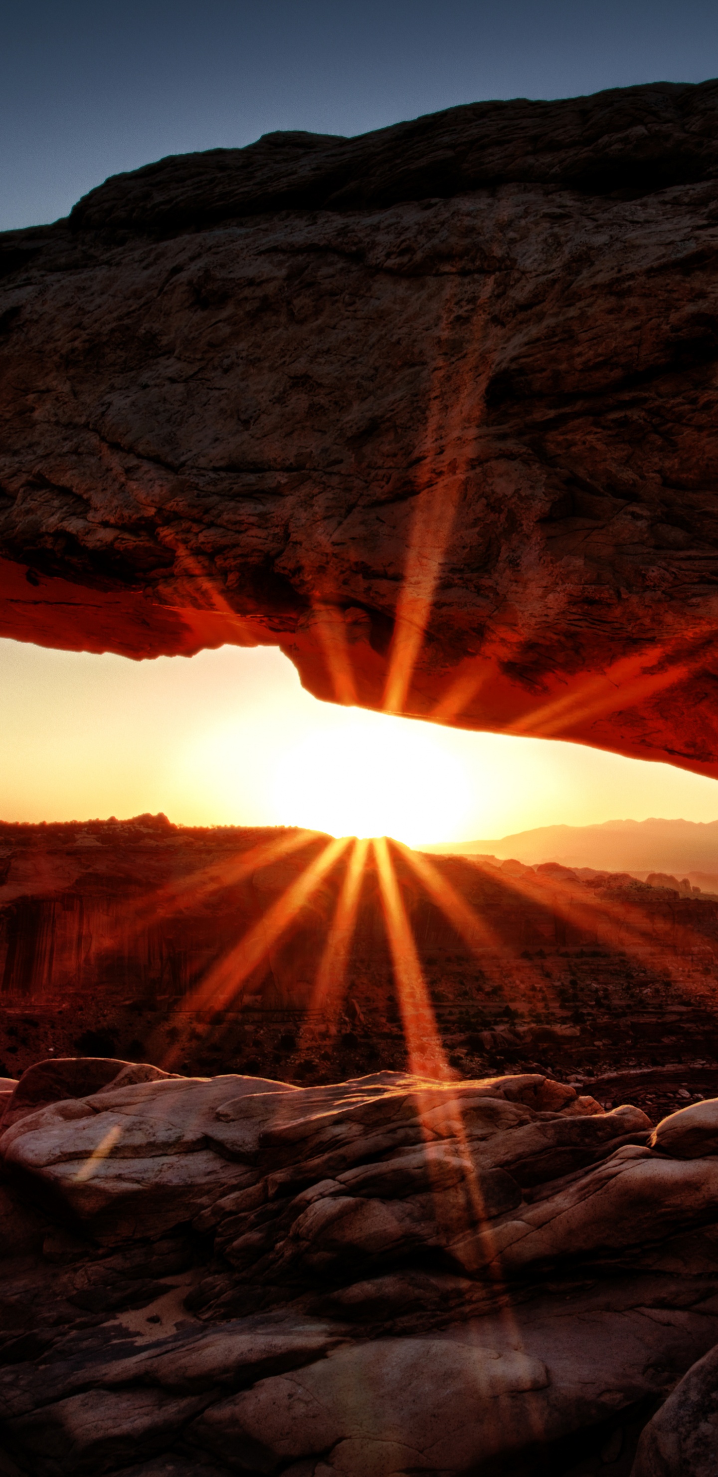 Обои Арка Меса, парк, национальный парк, каньон, Ложная Кива в разрешении 1440x2960