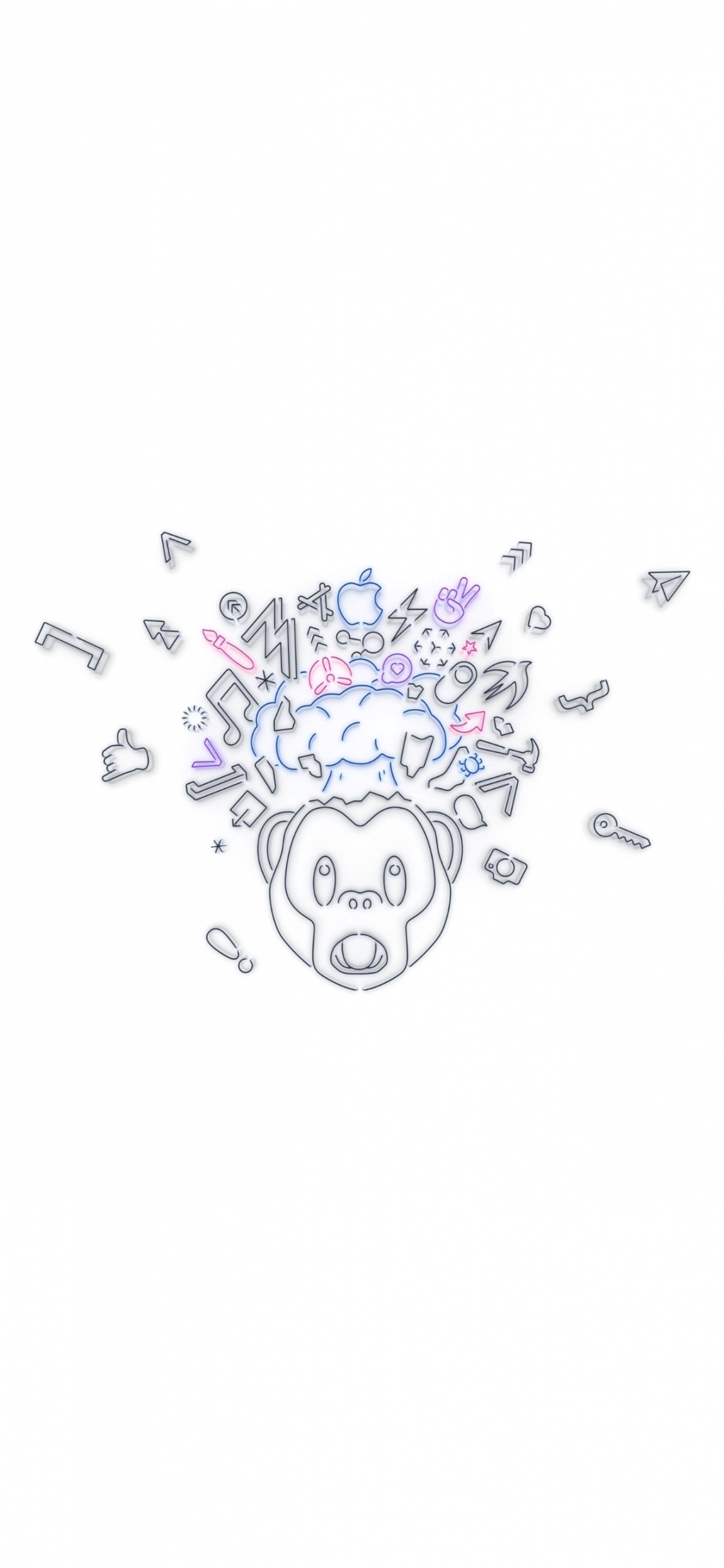 Обои apple, iPhone, WWDC 2019, яблоко, дизайн в разрешении 1125x2436