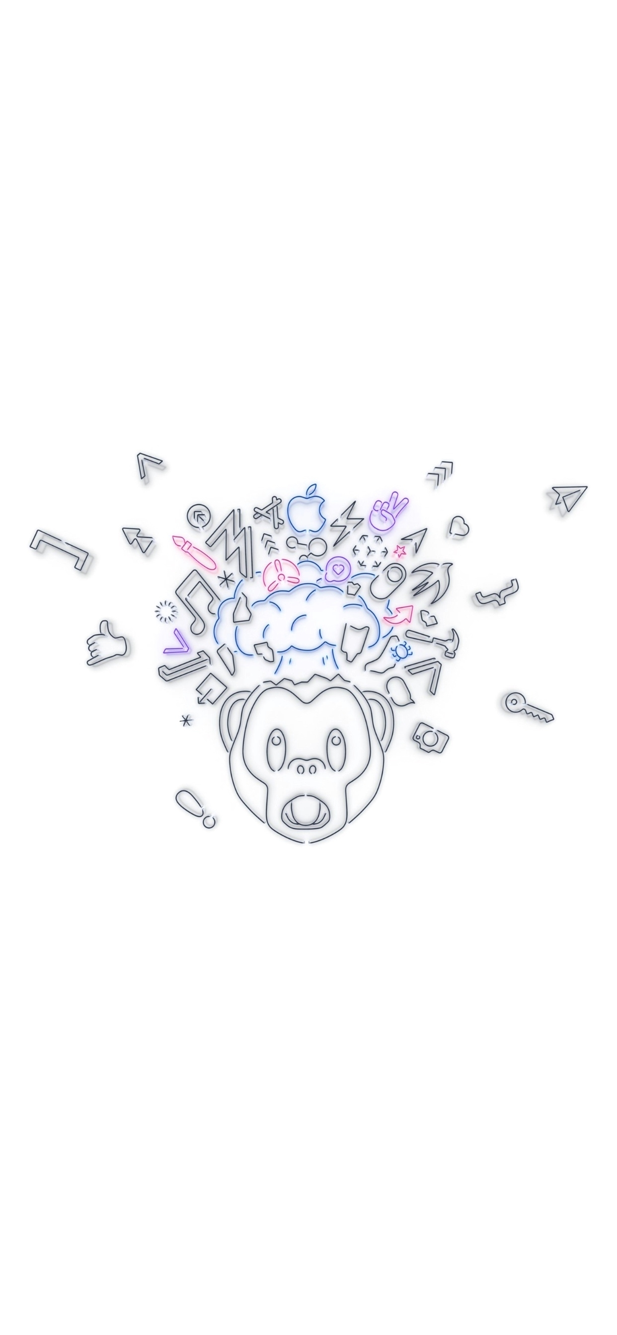 Обои apple, iPhone, WWDC 2019, яблоко, дизайн в разрешении 1242x2688