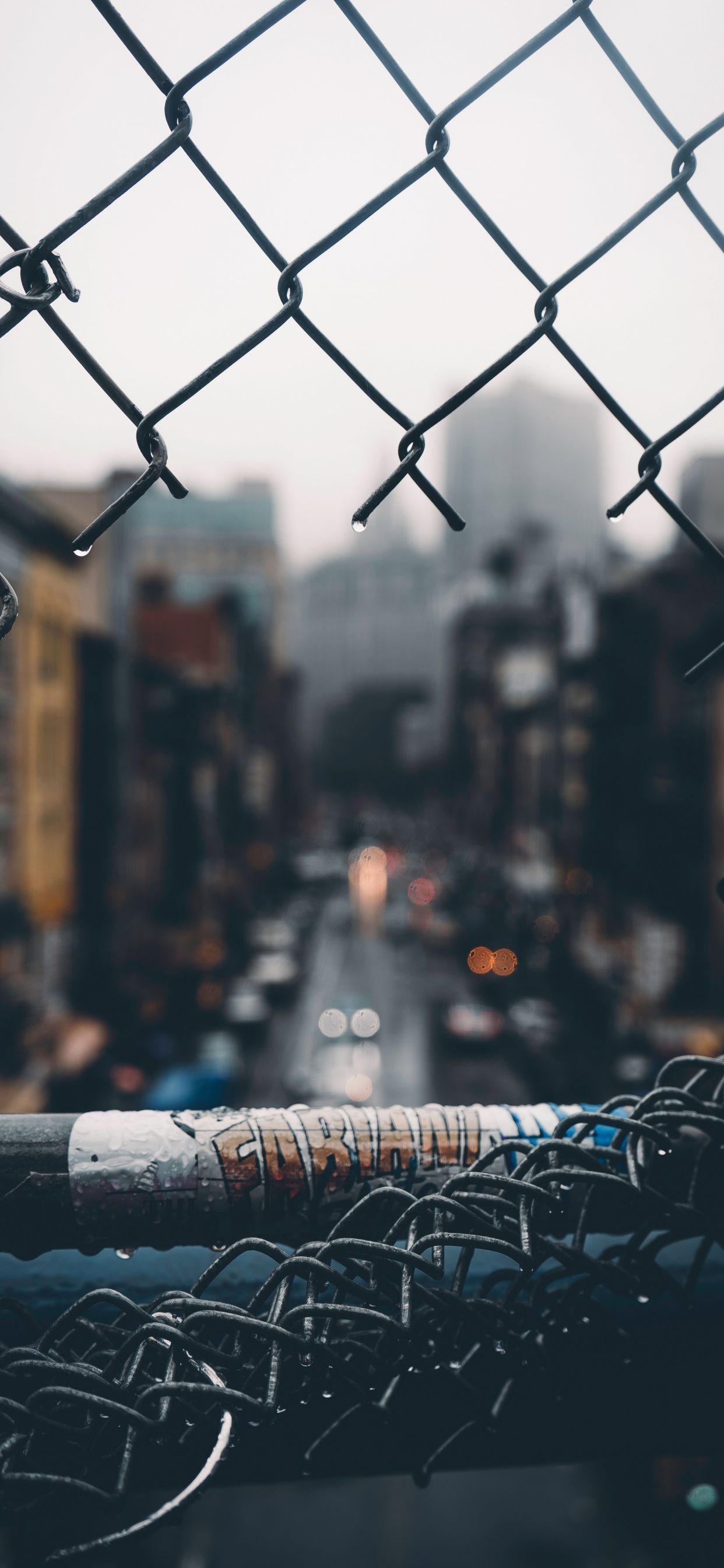 Обои редактирование, городской район, архитектура, город, дерево в разрешении 1242x2688